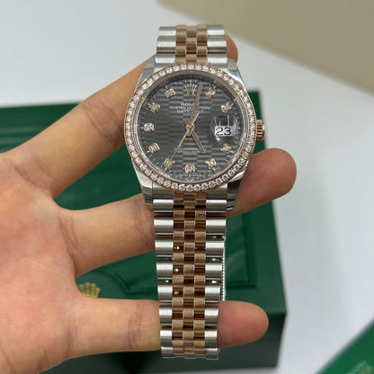 Rolex Datejust 36 126281RBR G Grey Fluted Jubilee 2024