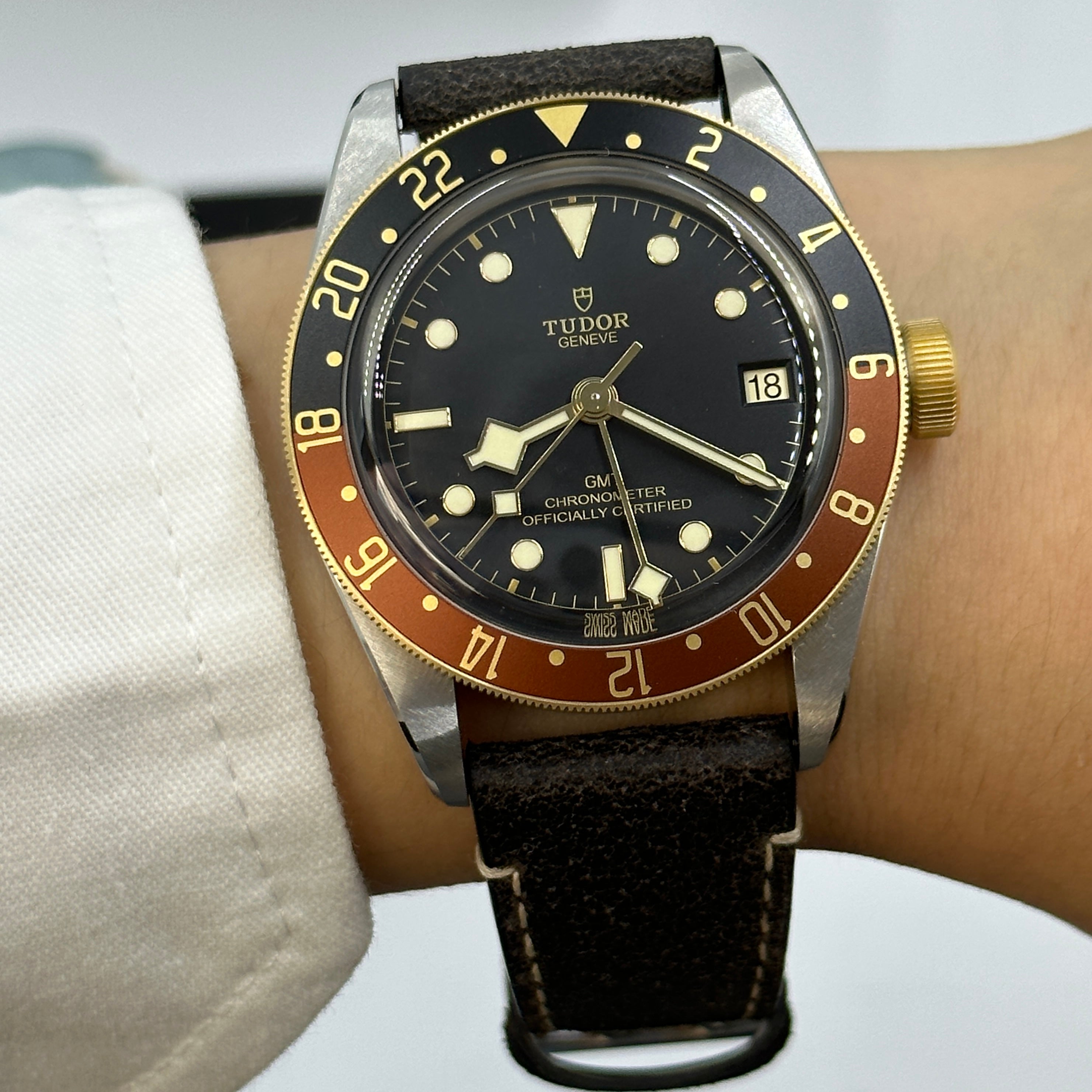 Tudor Black Bay GMT 41mm 79833Mn-0003 Leather Strap 2024