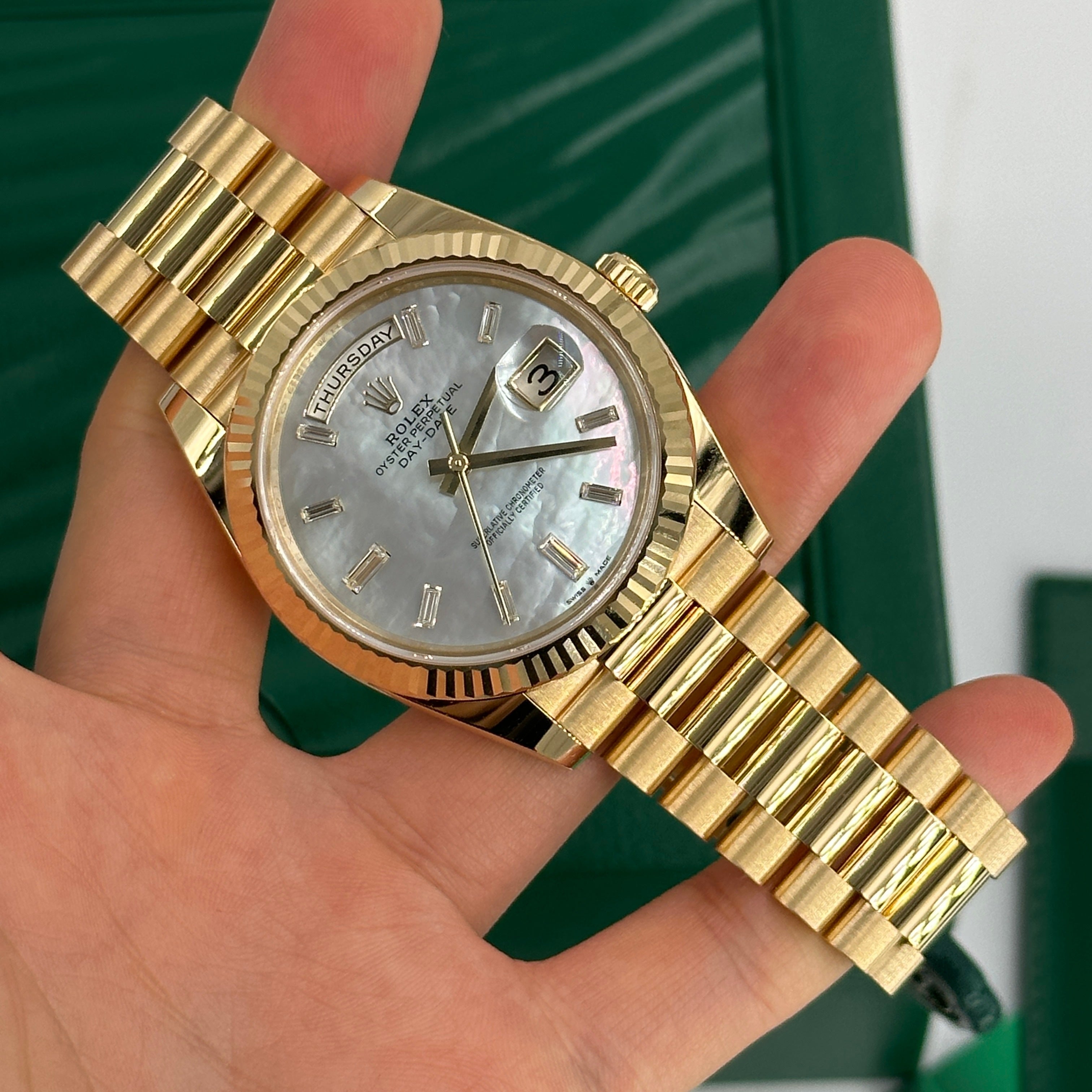 Rolex Day-Date 40 40mm 228238 Silver Index 2023