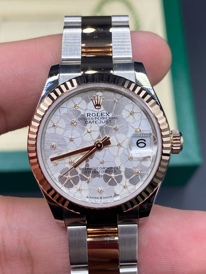 Rolex Datejust 31 278271 Silver Floral Oyster 2024