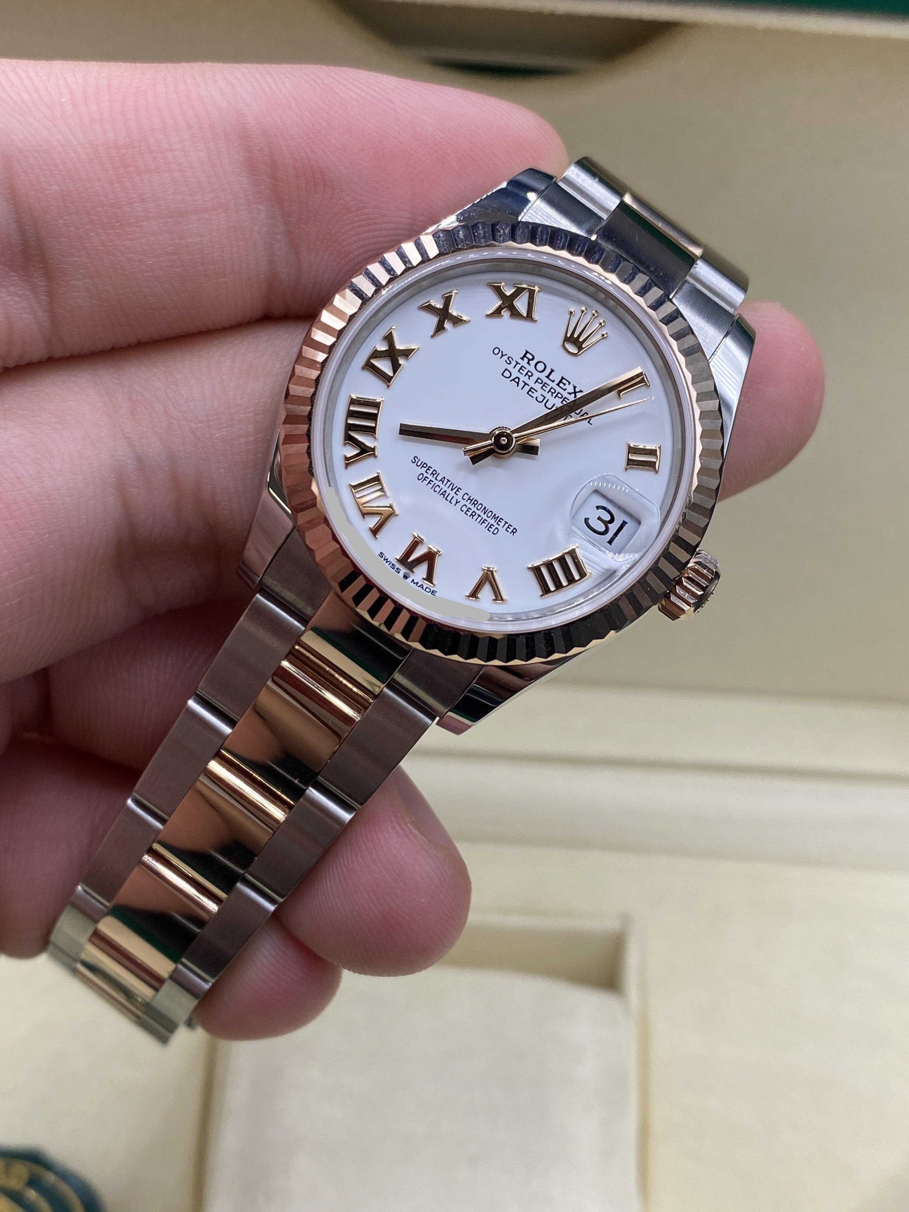 Rolex Datejust 31 278271 White Roman Oyster 2025