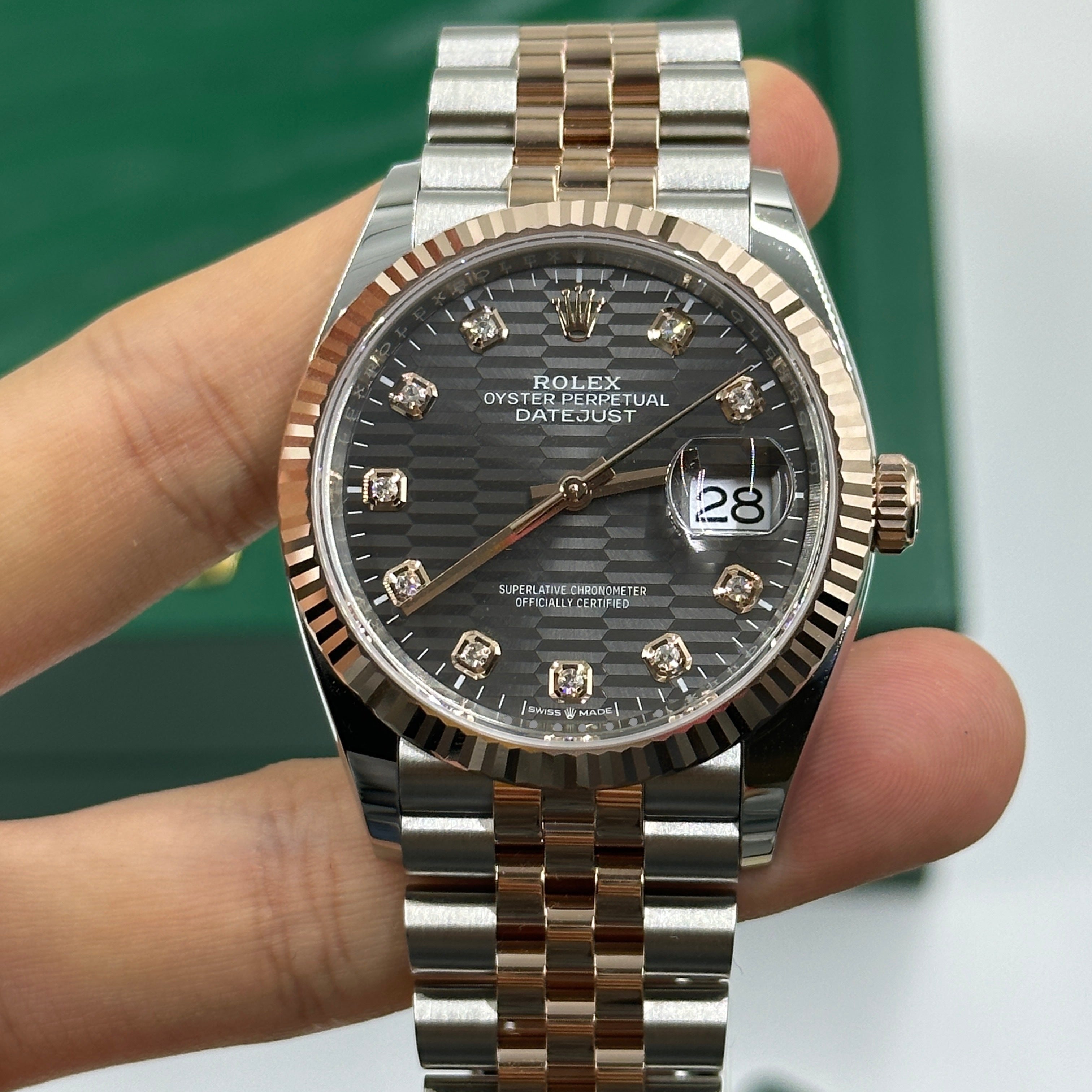 Rolex Datejust 36 126231G Grey Fluted Jubilee 2024