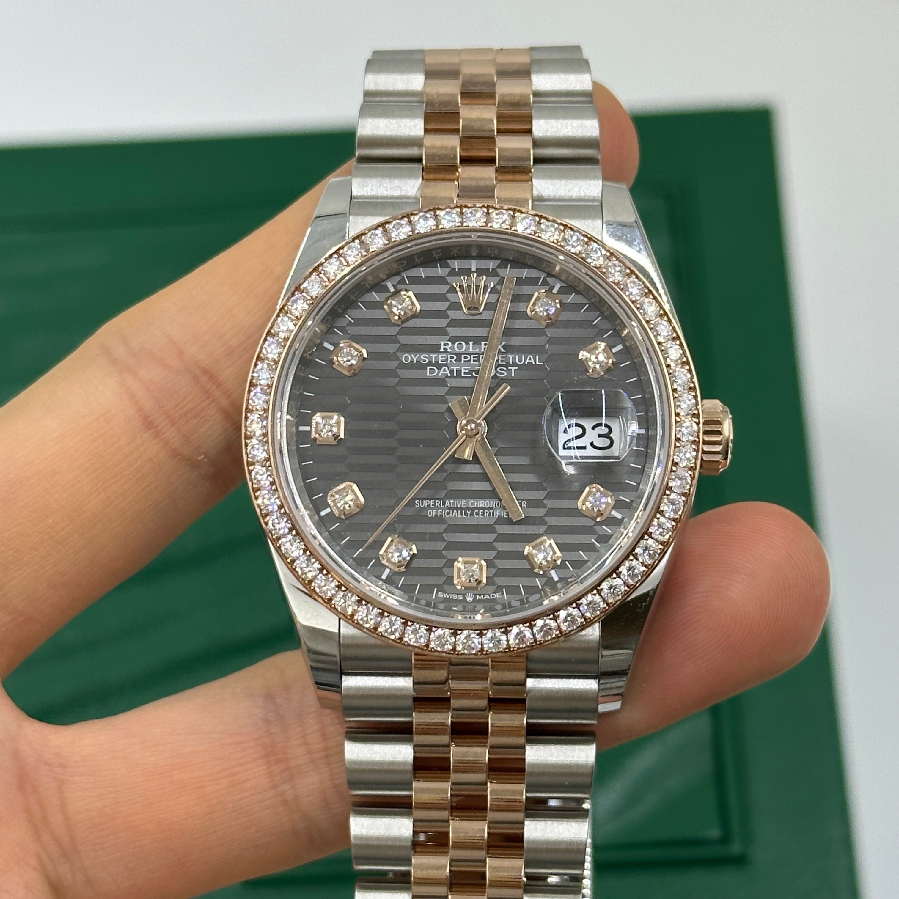 Rolex Datejust 36 126281RBR G Grey Fluted Jubilee 2024