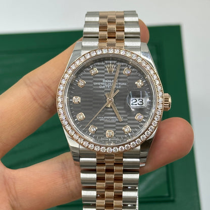 Rolex Datejust 36 126281RBR G Grey Fluted Jubilee 2024