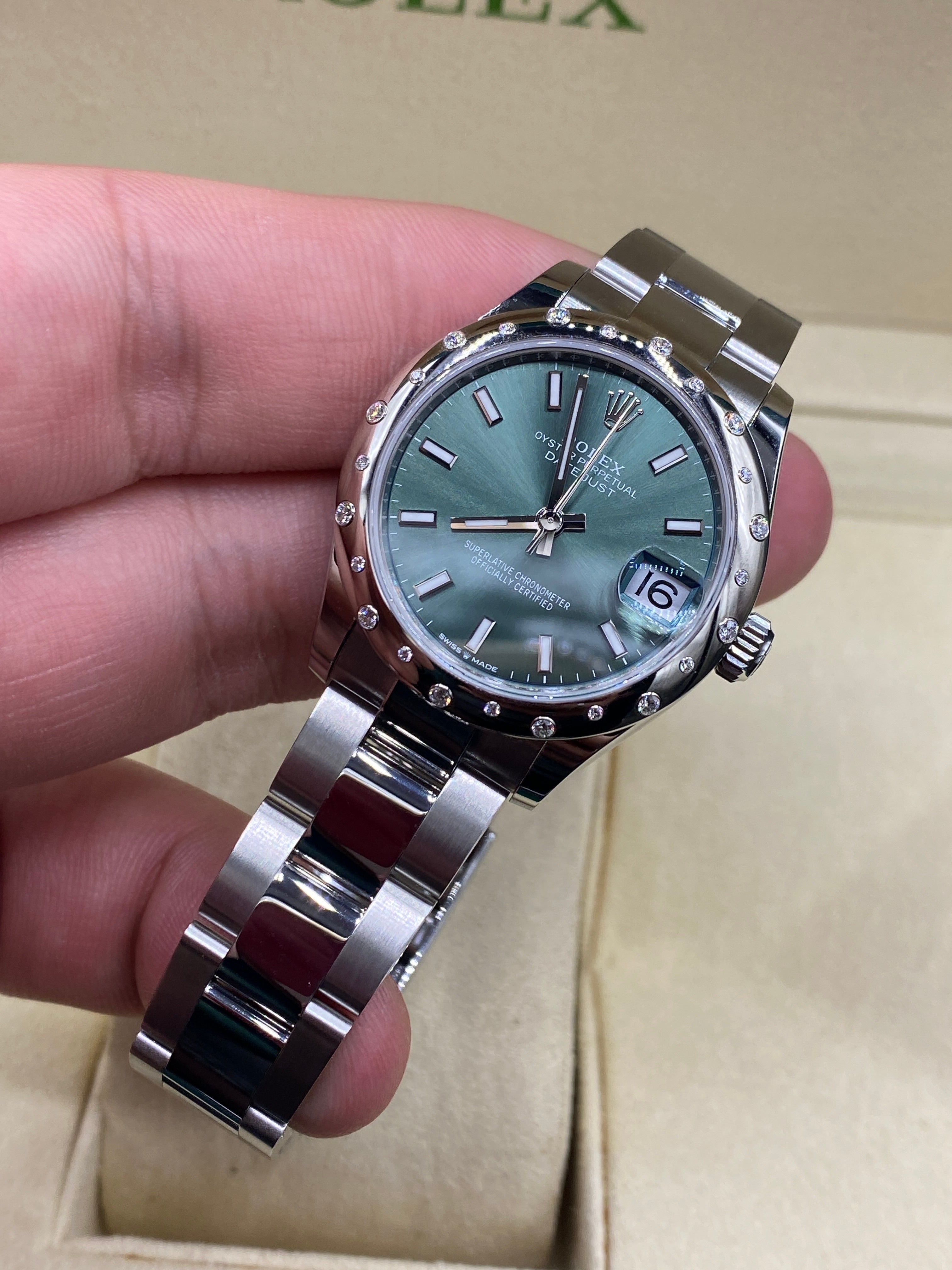 Rolex Datejust 31 278344RBR Green Index Oyster 2024