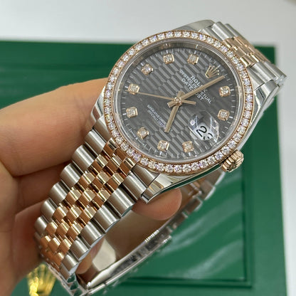 Rolex Datejust 36 126281RBR G Grey Fluted Jubilee 2024