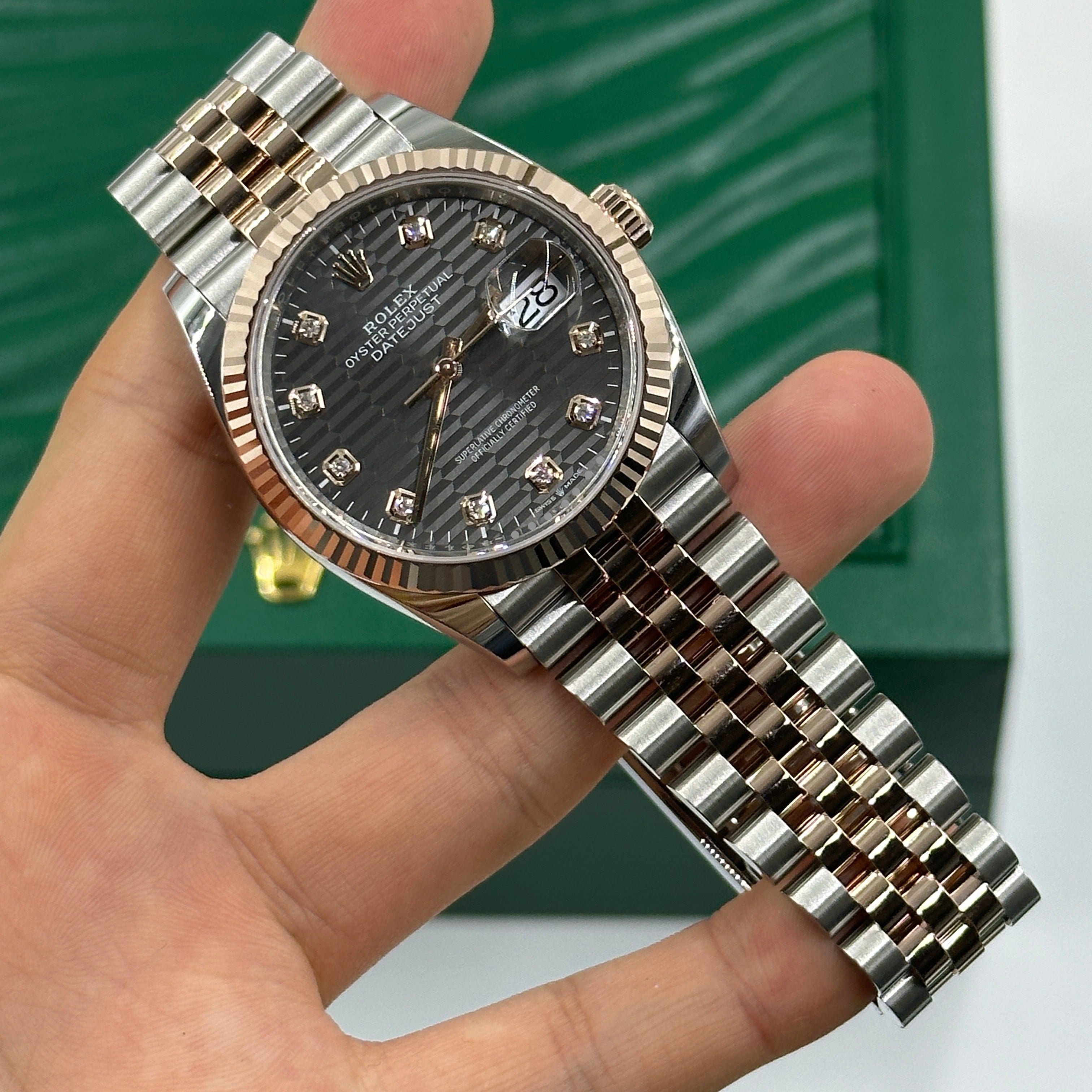 Rolex Datejust 36 126231G Grey Fluted Jubilee 2024