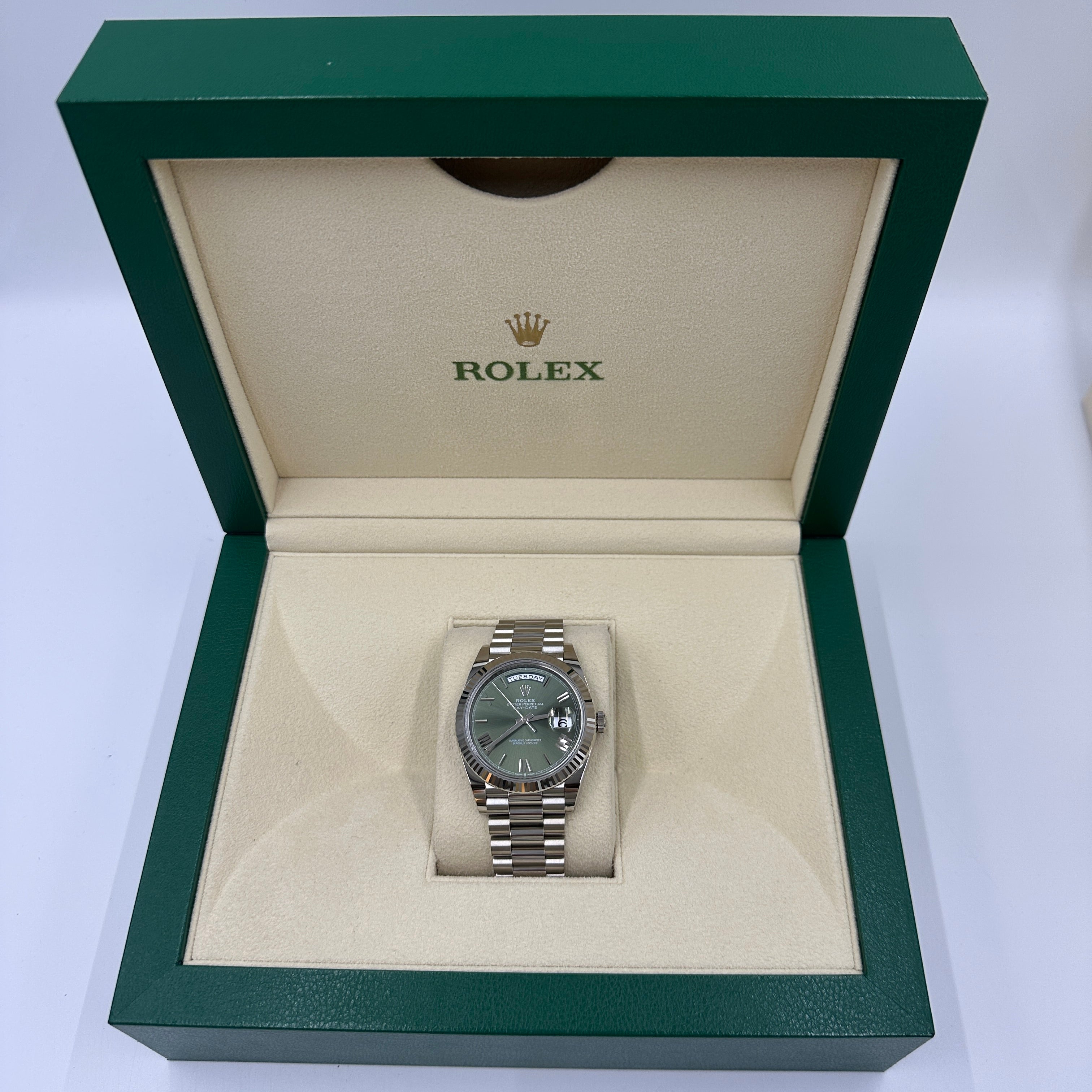 Rolex Day-Date 40 40mm 228239 Green Roman 2024