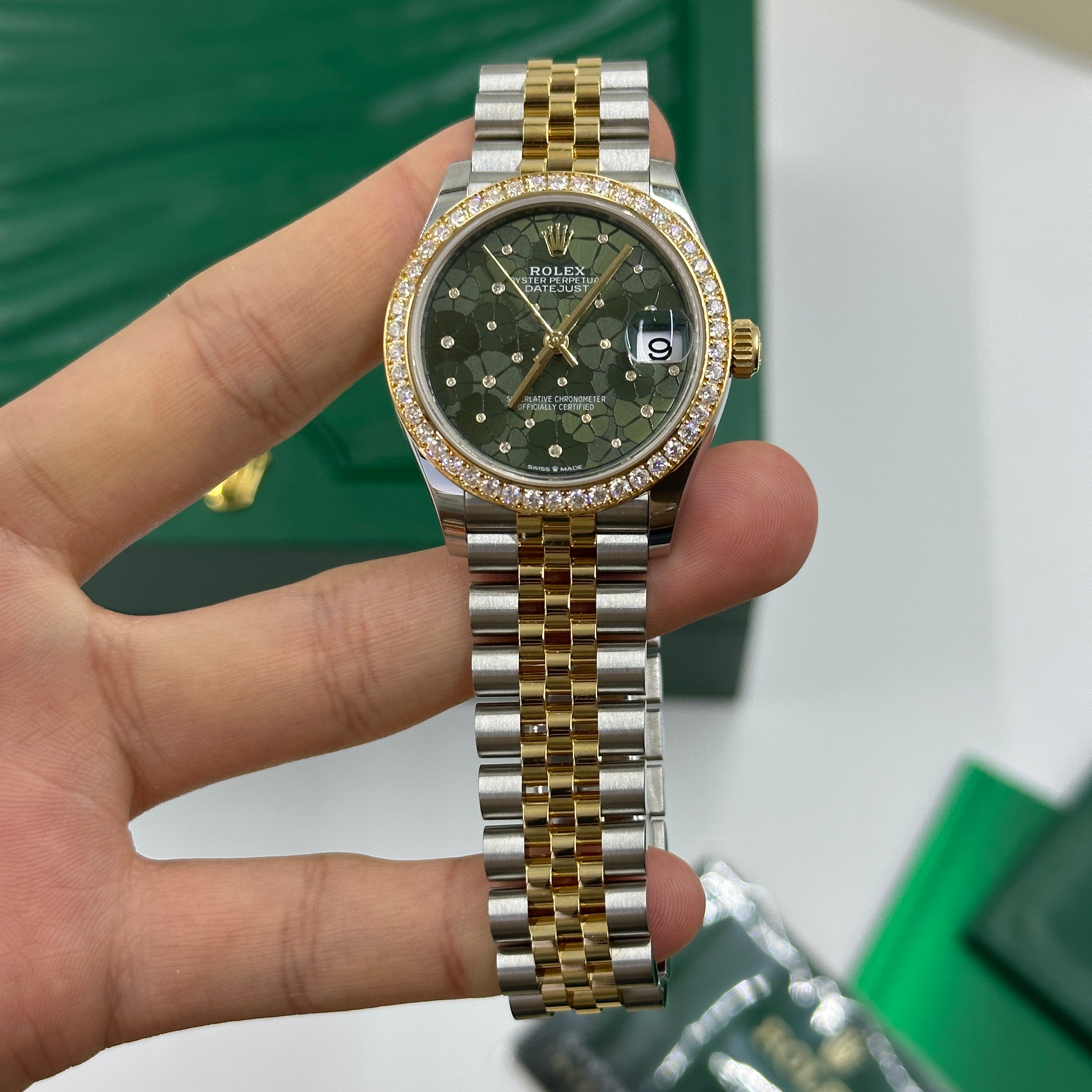 Rolex Datejust 31 278383RBR Green Flower Jubilee 2023