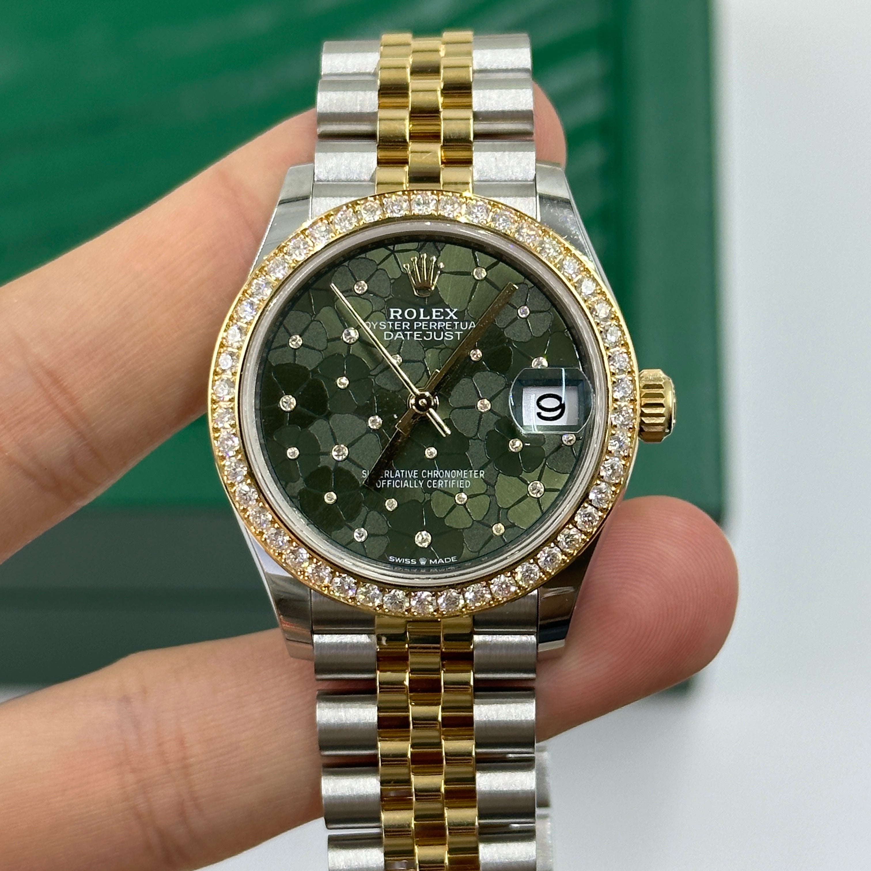 Rolex Datejust 31 278383RBR Green Flower Jubilee 2023