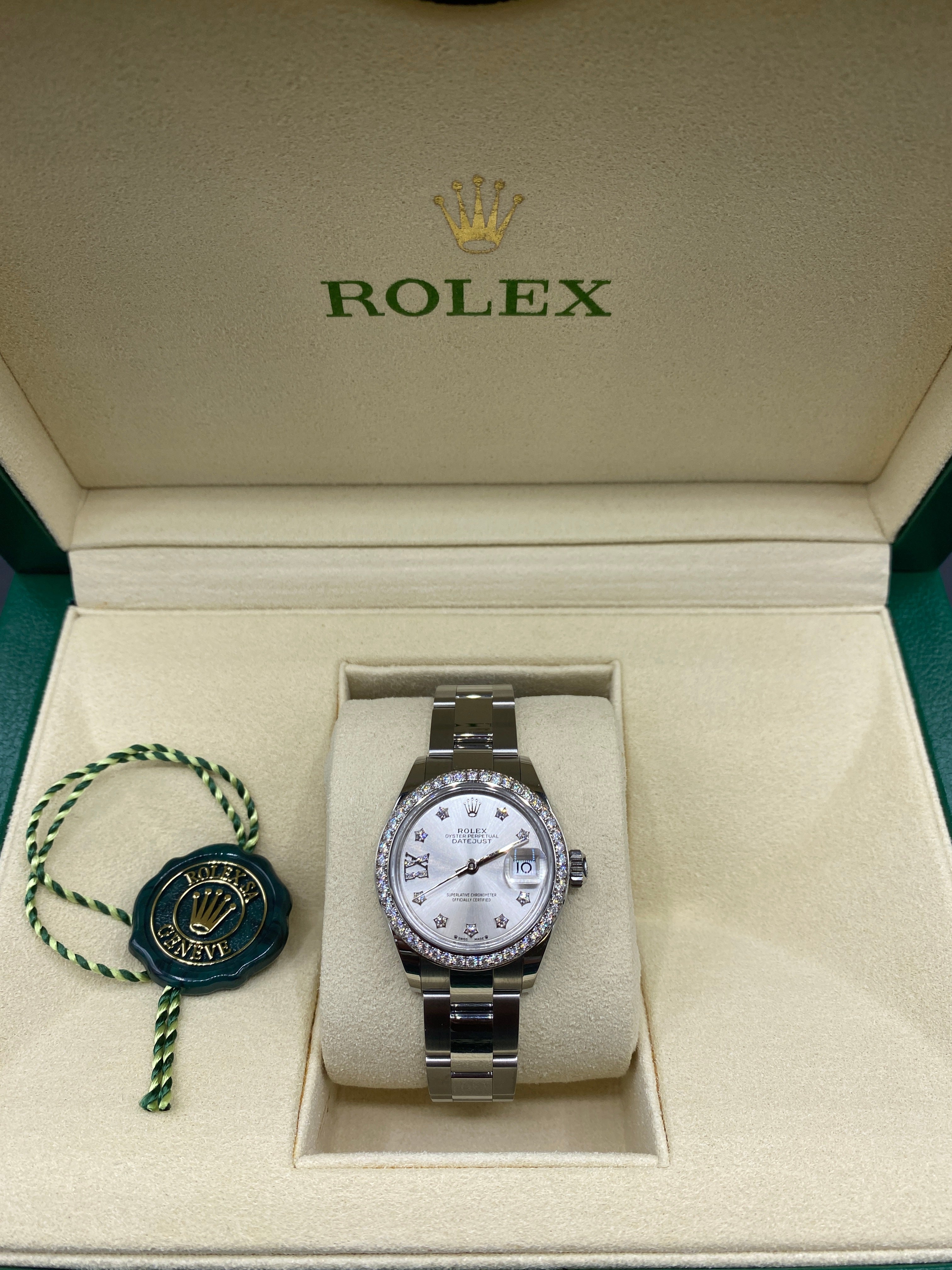 Rolex Lady-Datejust 279384G Silver Star Oyster 2024