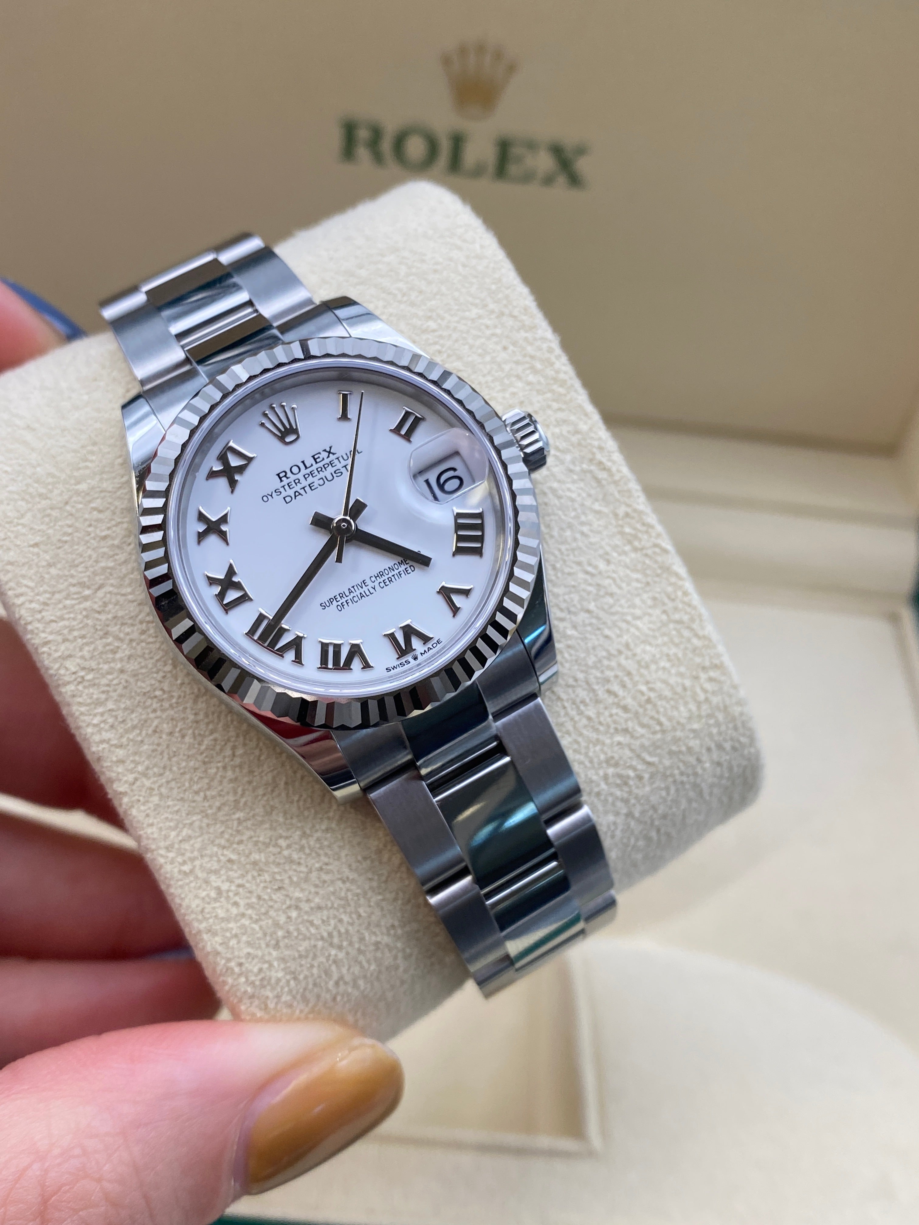 Rolex Datejust 31 278274 White Roman Oyster 2025