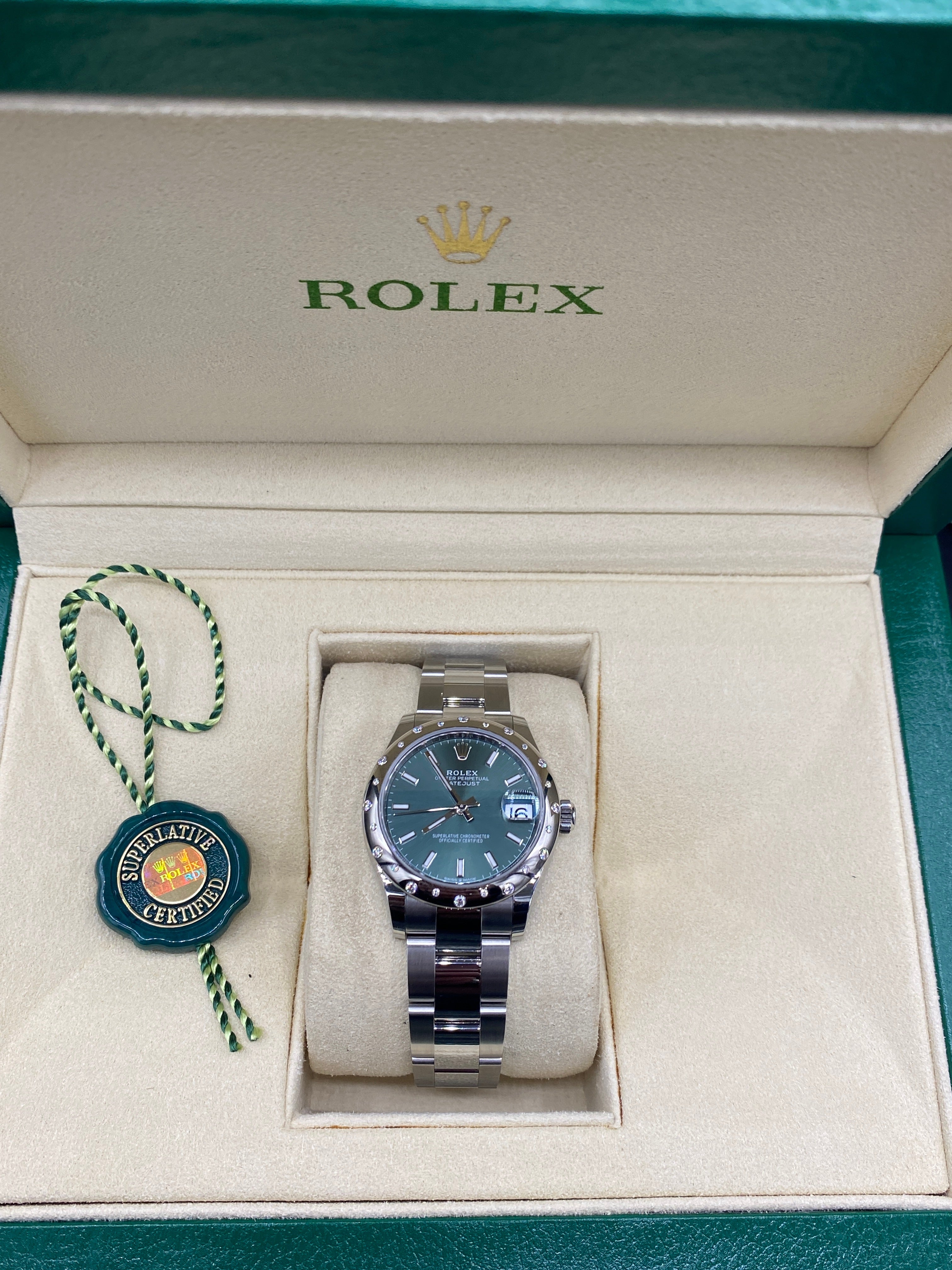Rolex Datejust 31 278344RBR Green Index Oyster 2024