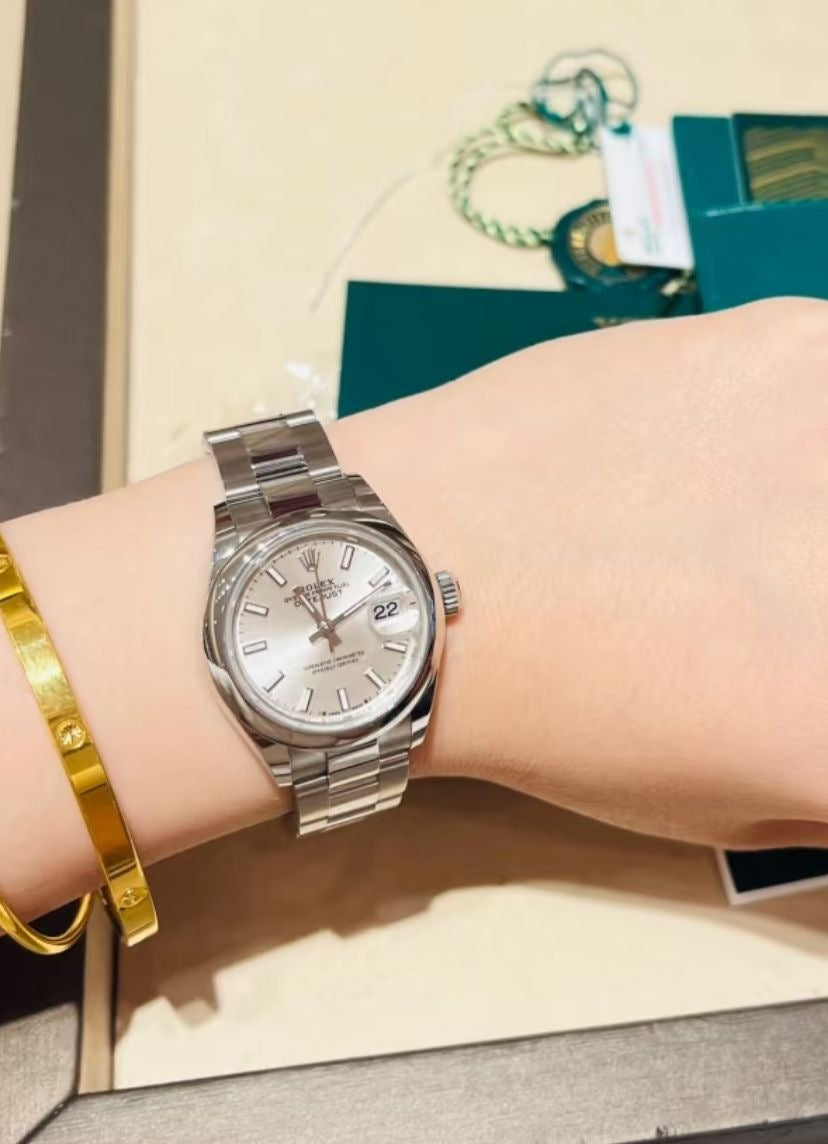 Rolex Lady-Datejust 279174 Silver Index Oyster 2025 – EW Watches