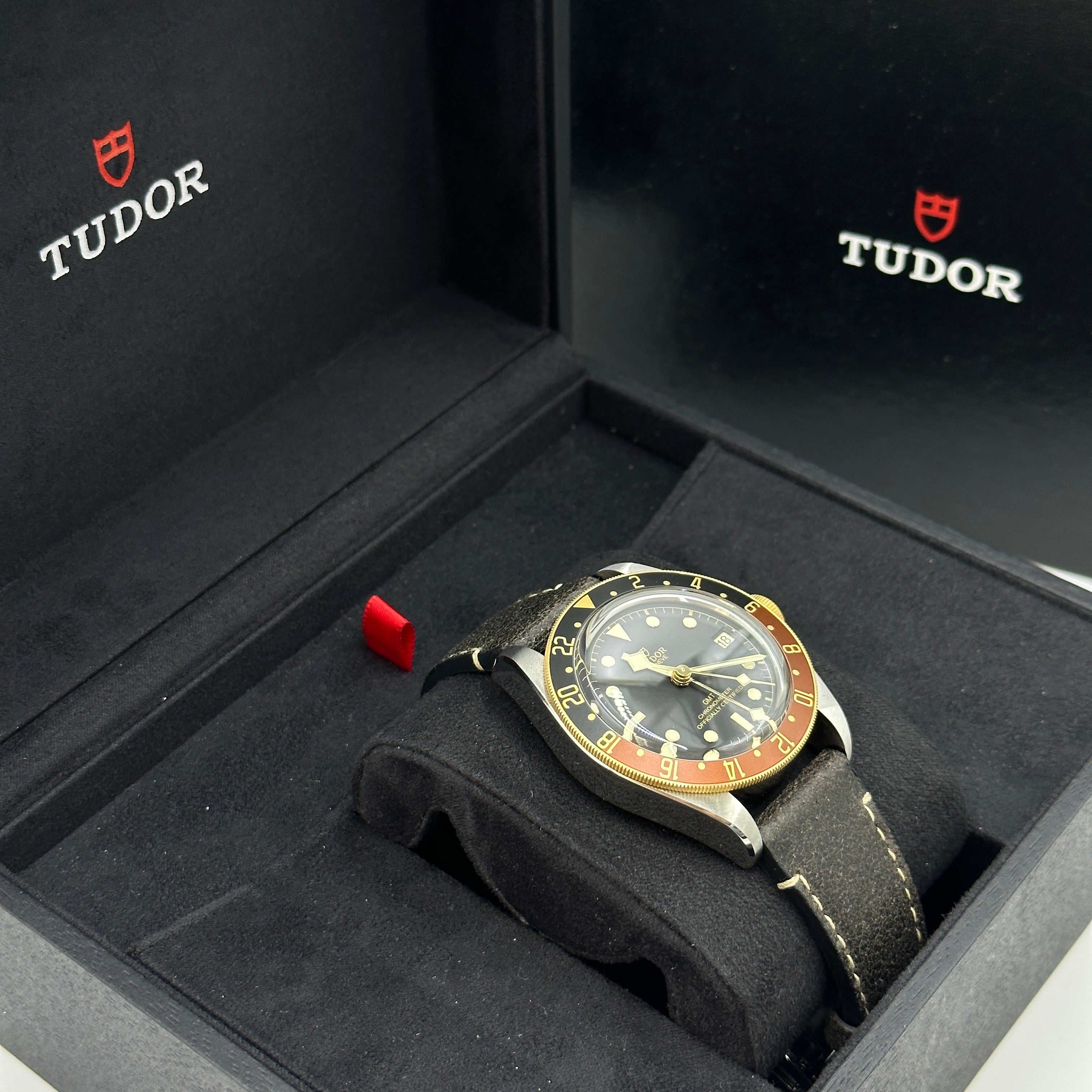 Tudor Black Bay GMT 41mm 79833Mn-0003 Leather Strap 2024