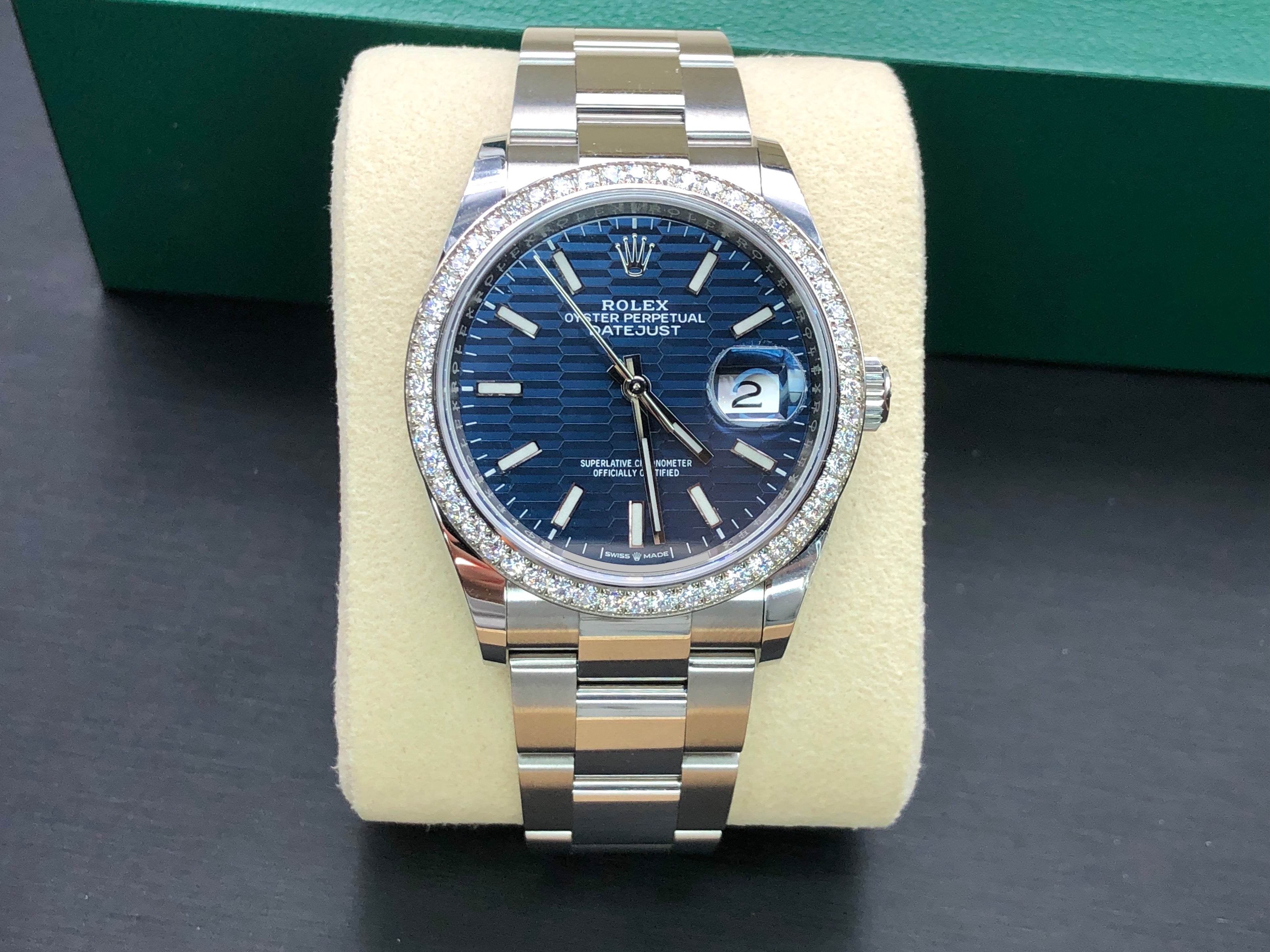 Rolex Datejust 36 126284RBR Fluted Blue Oyster 2021