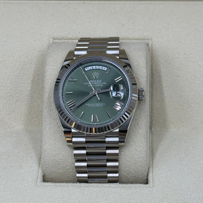Rolex Day-Date 40 40mm 228239 Green Roman 2024