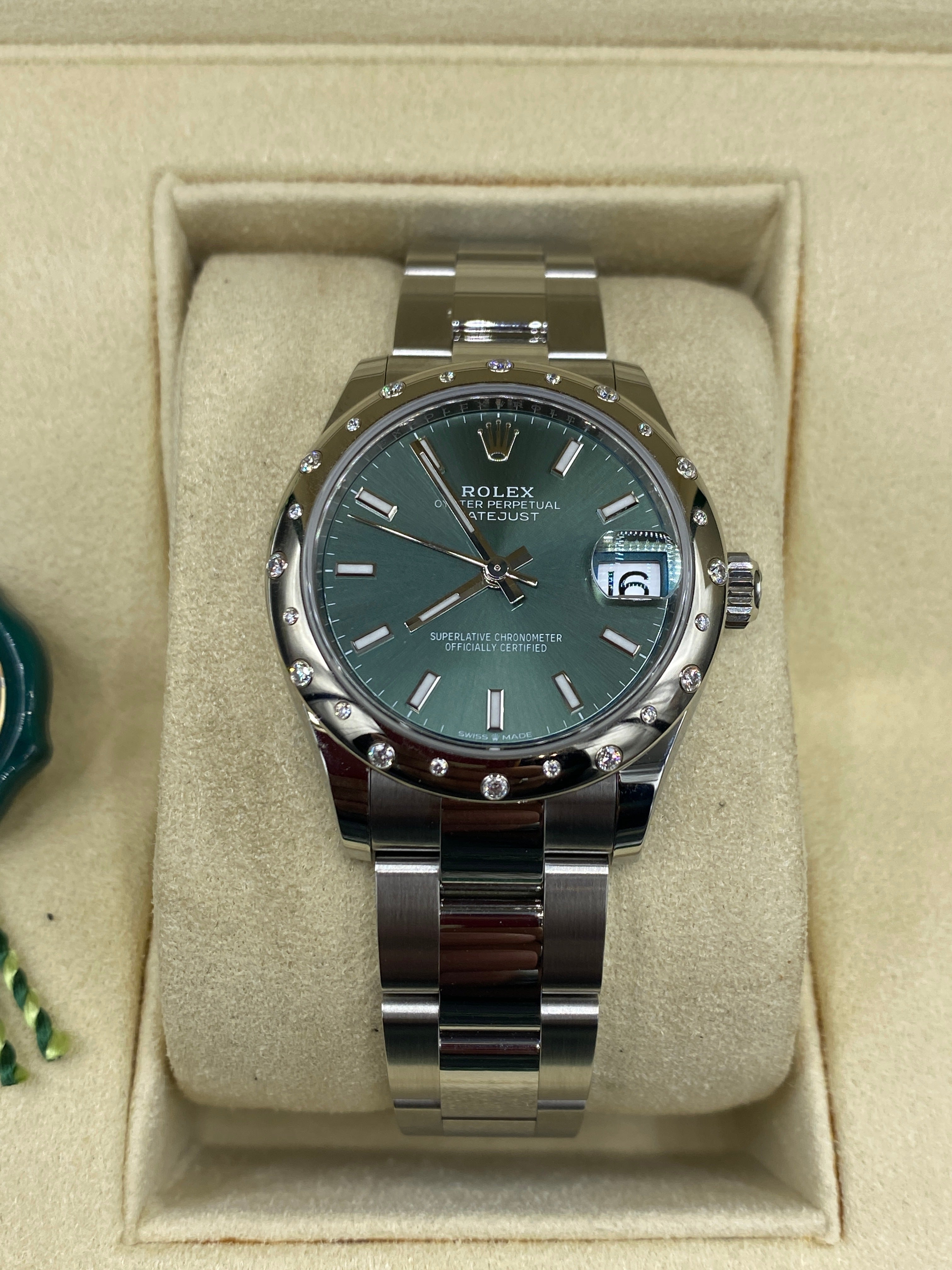 Rolex Datejust 31 278344RBR Green Index Oyster 2024