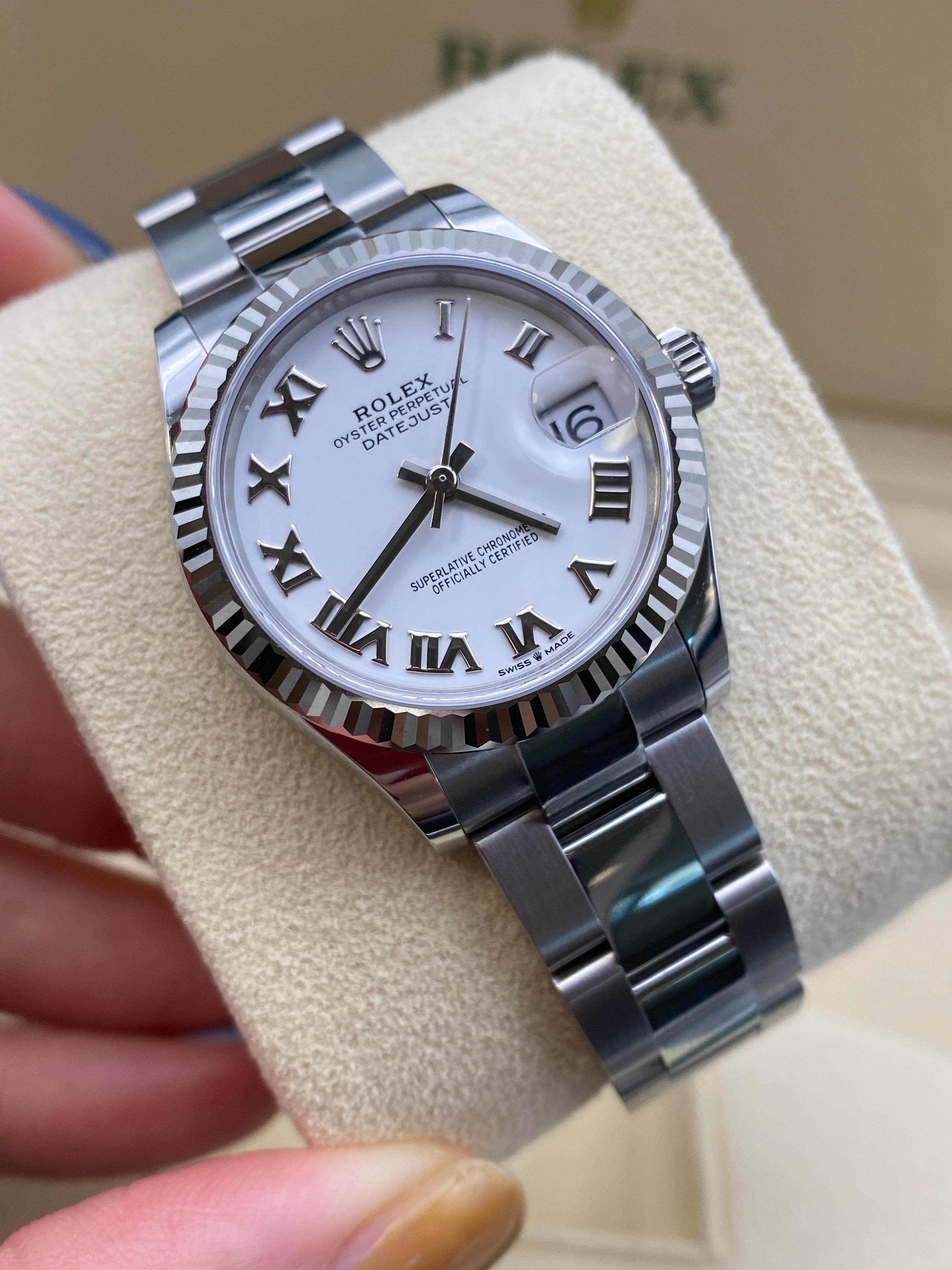 Rolex Datejust 31 278274 White Roman Oyster 2025