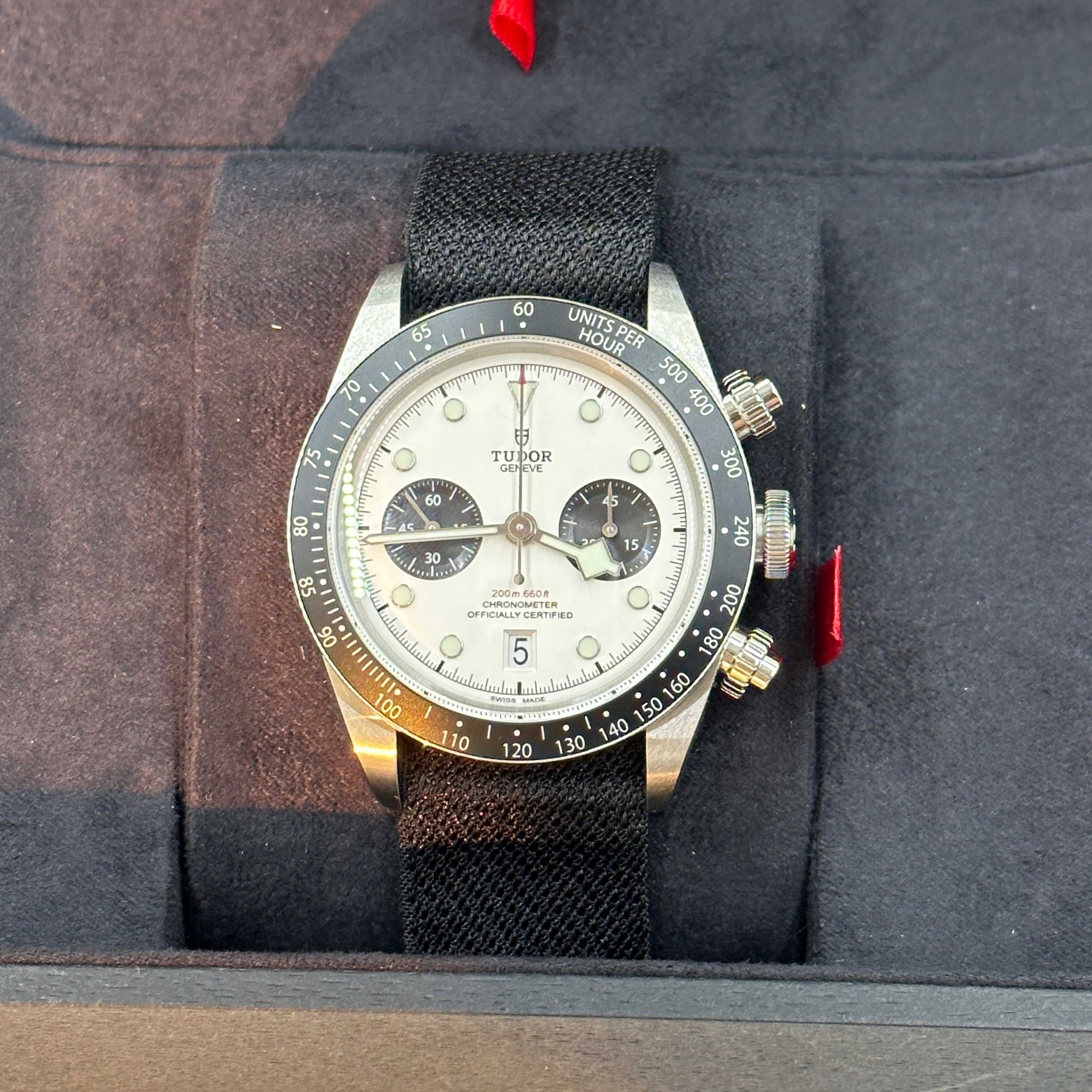 Tudor Black Bay Chrono 41mm 79360N-0008 White Woven 2024