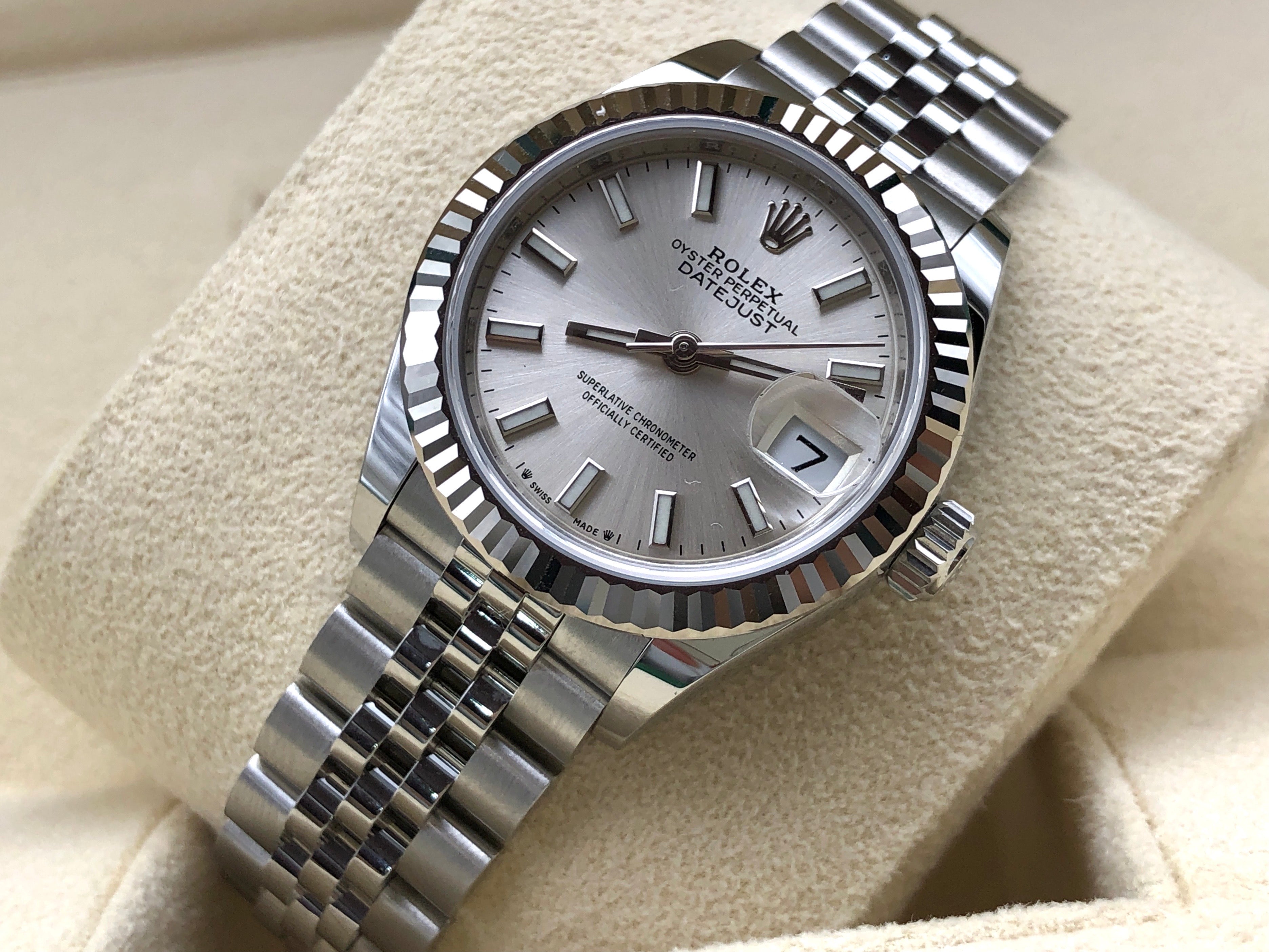 Rolex Lady-Datejust 279174 Silver Index Jubilee 2025