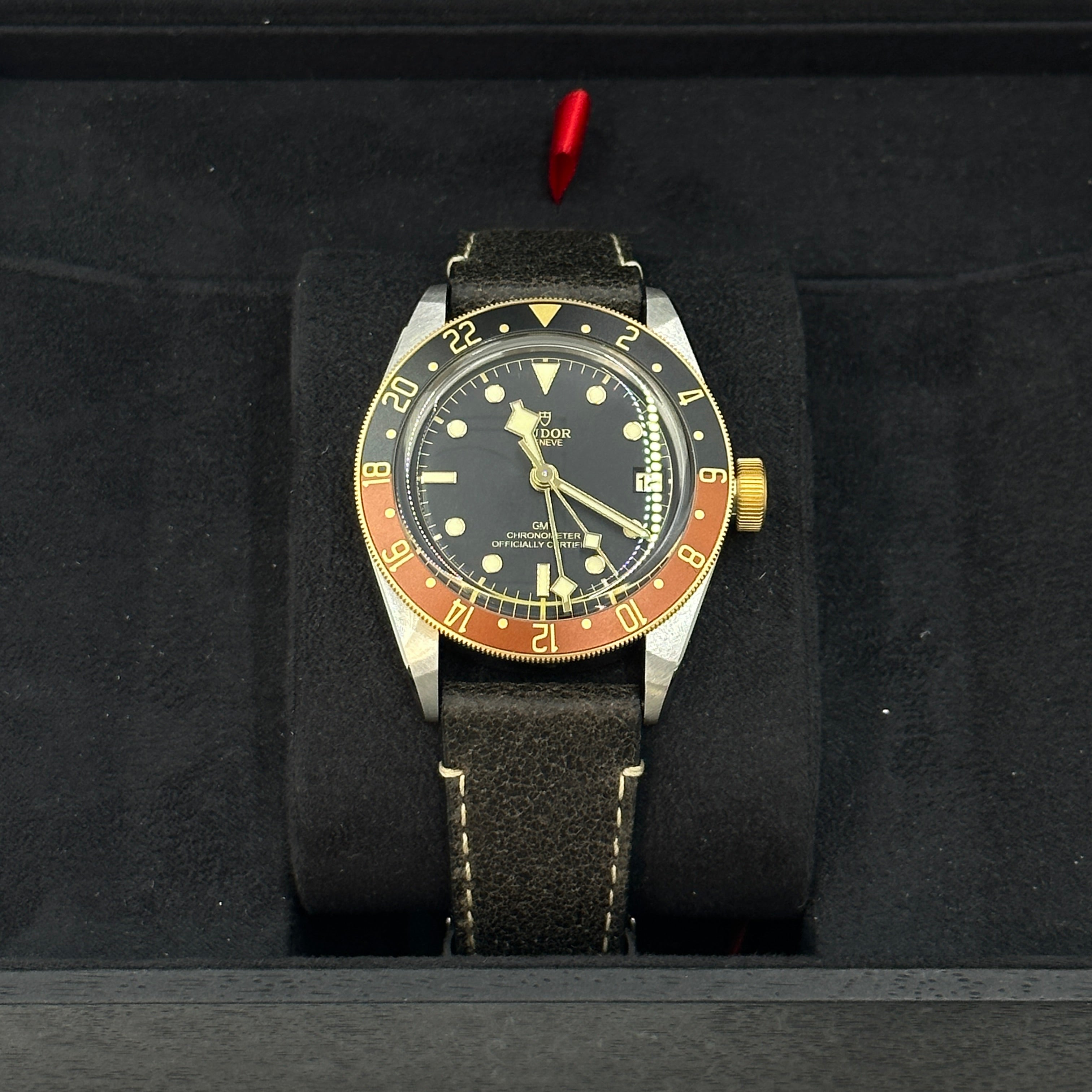 Tudor Black Bay GMT 41mm 79833Mn-0003 Leather Strap 2024