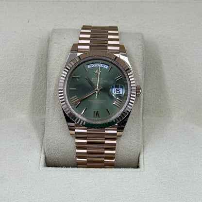 Rolex Day-Date 40 40mm 228235 Green Roman 2024