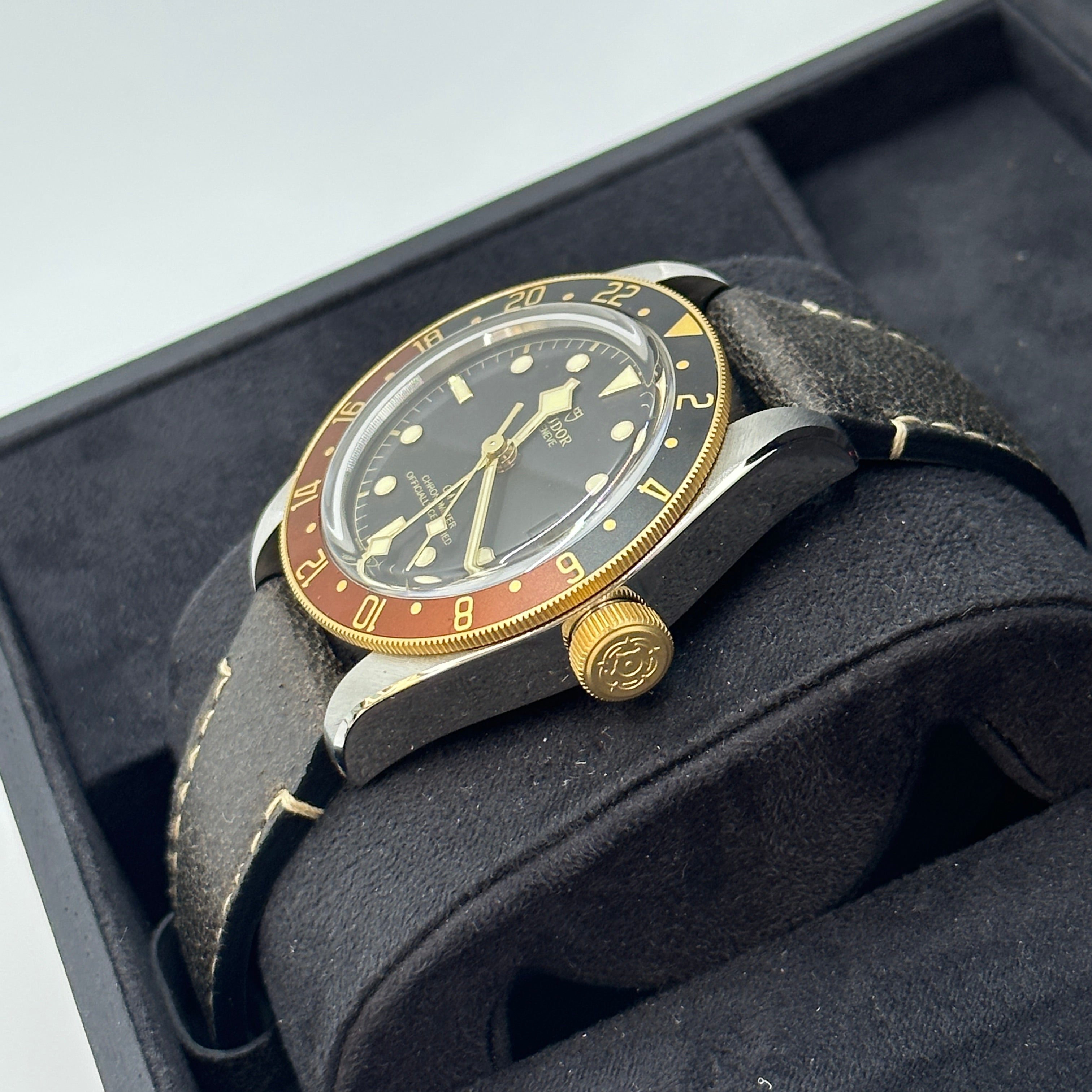 Tudor Black Bay GMT 41mm 79833Mn-0003 Leather Strap 2024