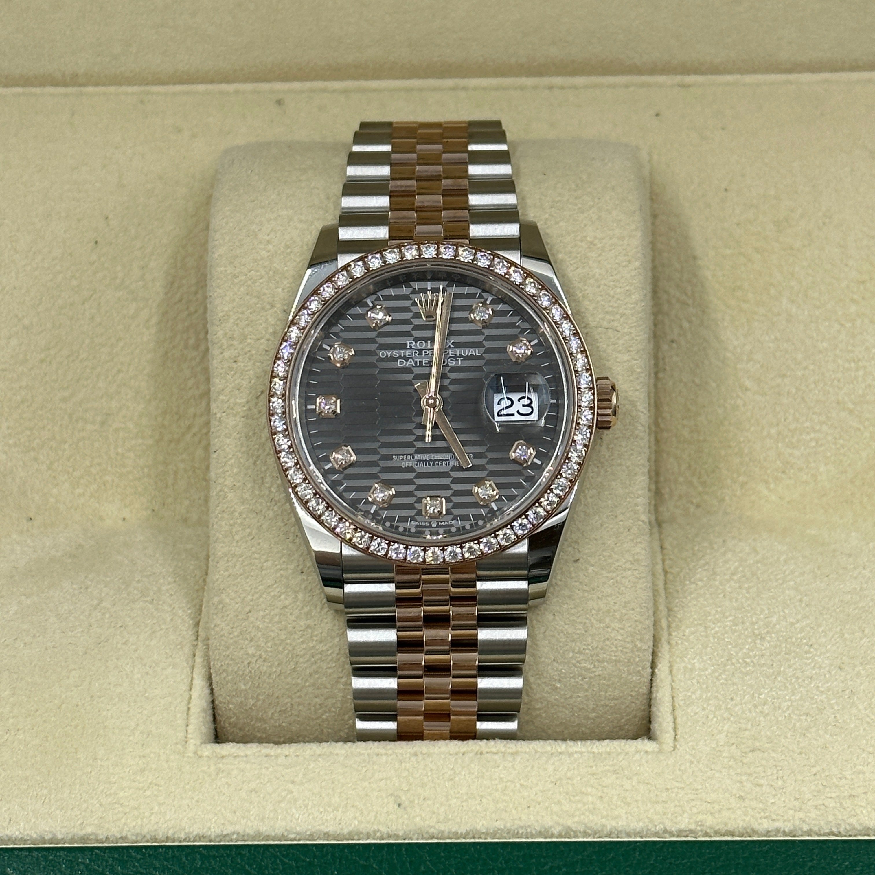 Rolex Datejust 36 126281RBR G Grey Fluted Jubilee 2024