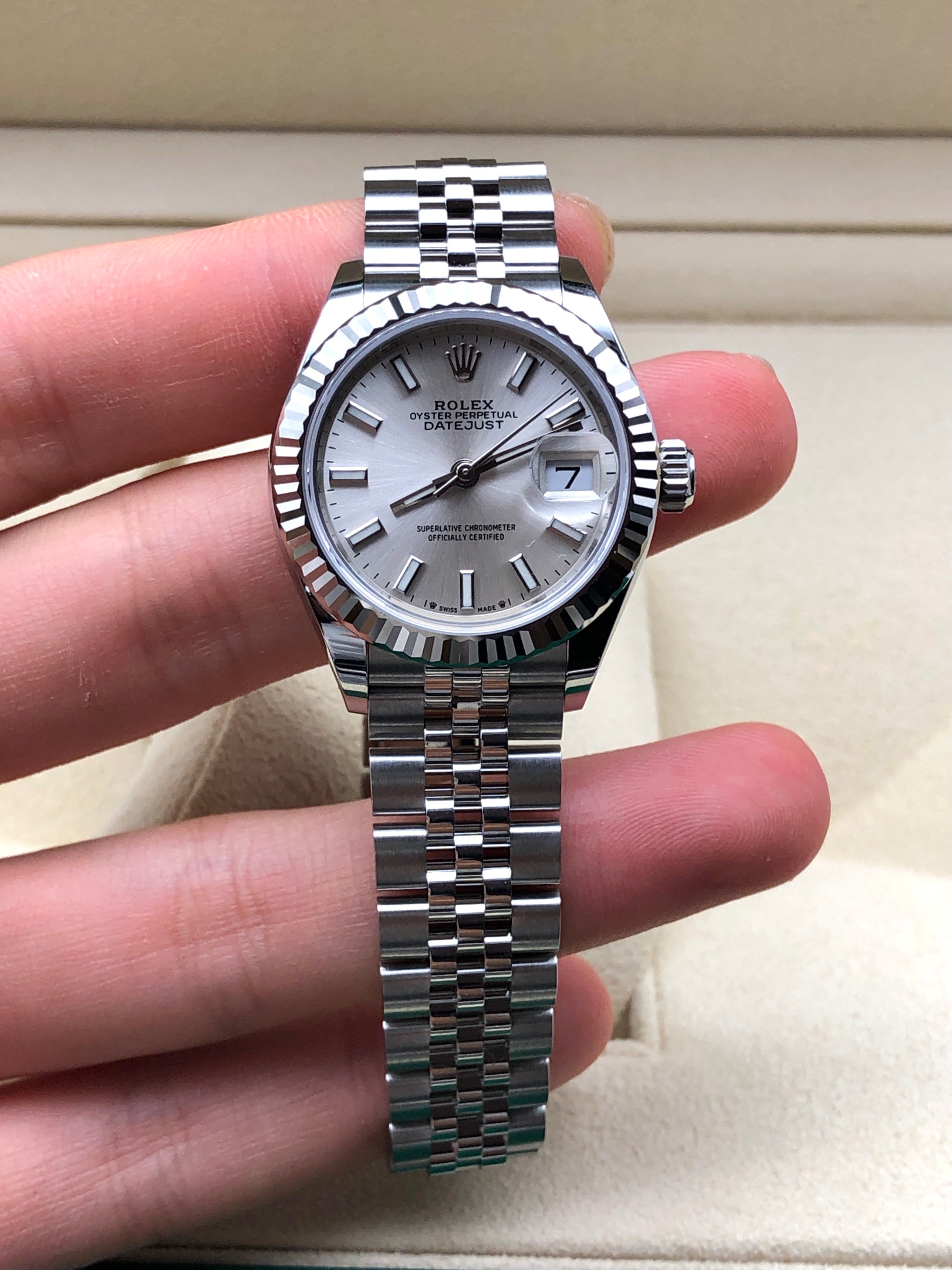 Rolex Lady-Datejust 279174 Silver Index Jubilee 2025