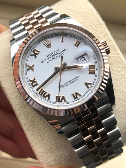 Rolex Datejust 36 126231 White Roman Jubilee 2025