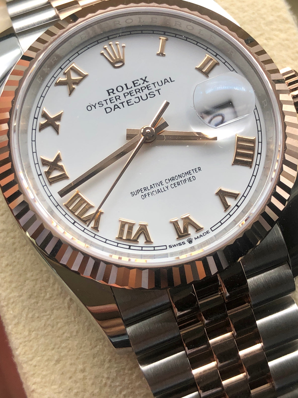 Rolex Datejust 36 126231 White Roman Jubilee 2025
