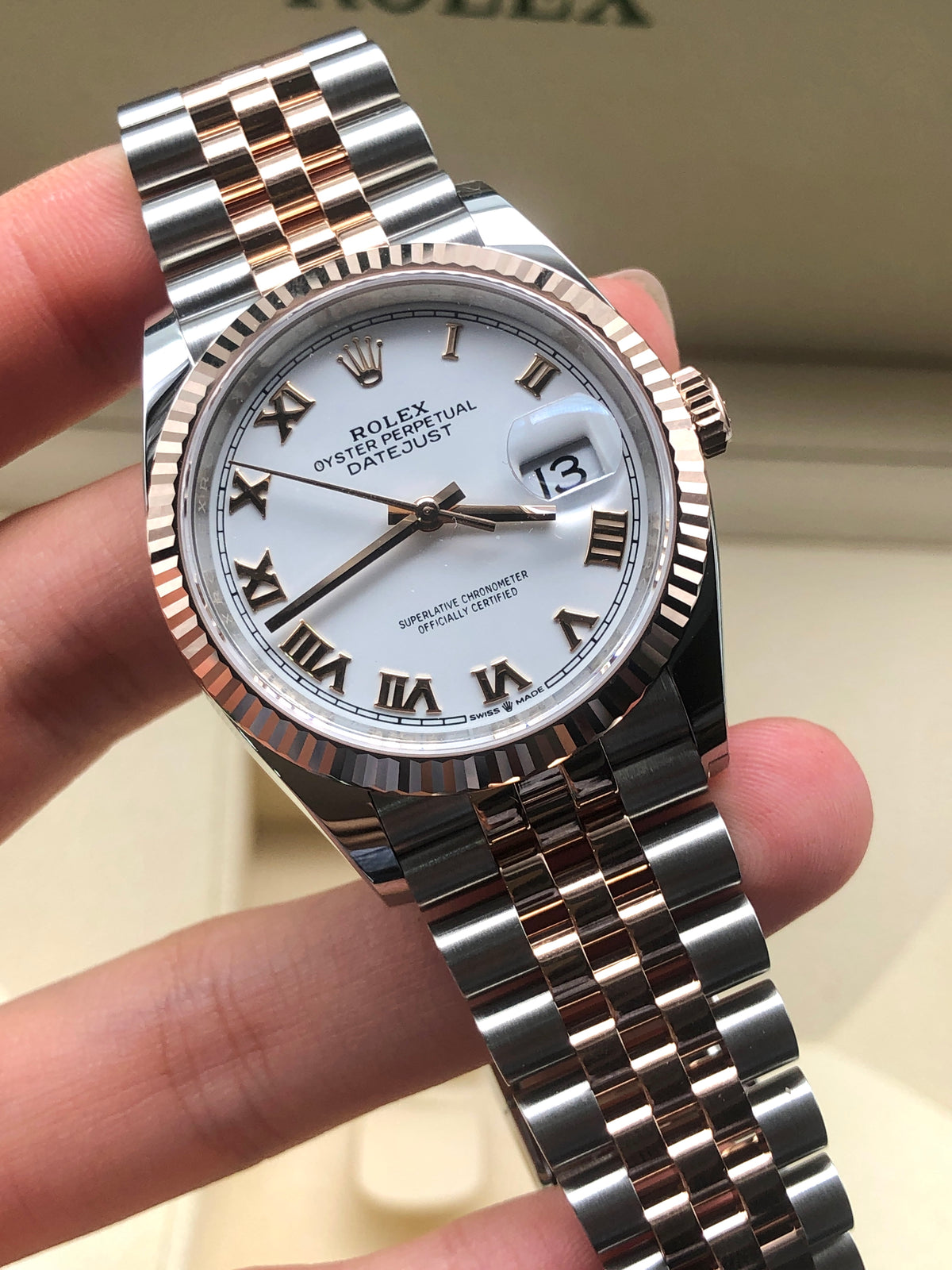 Rolex Datejust 36 126231 White Roman Jubilee 2025