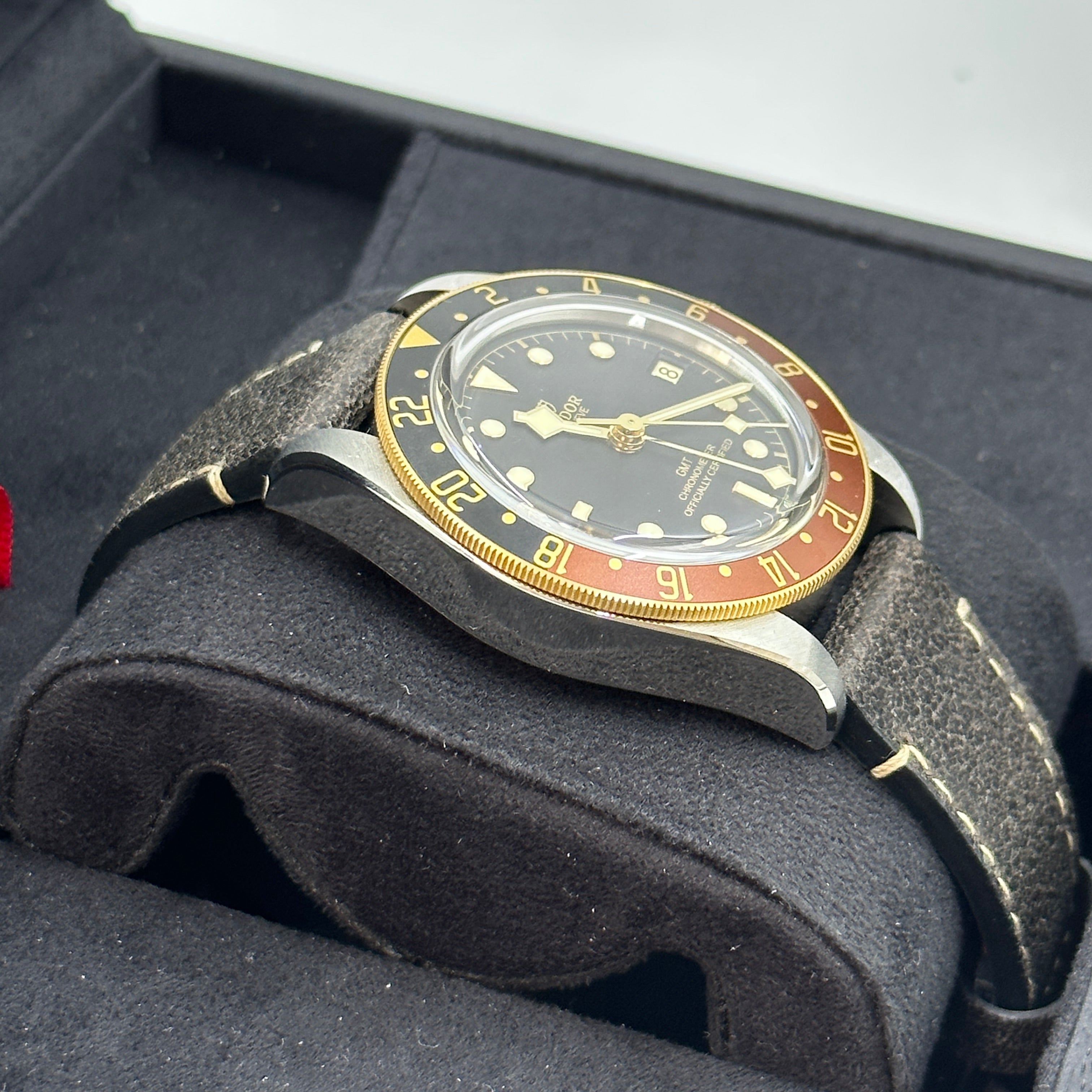 Tudor Black Bay GMT 41mm 79833Mn-0003 Leather Strap 2024