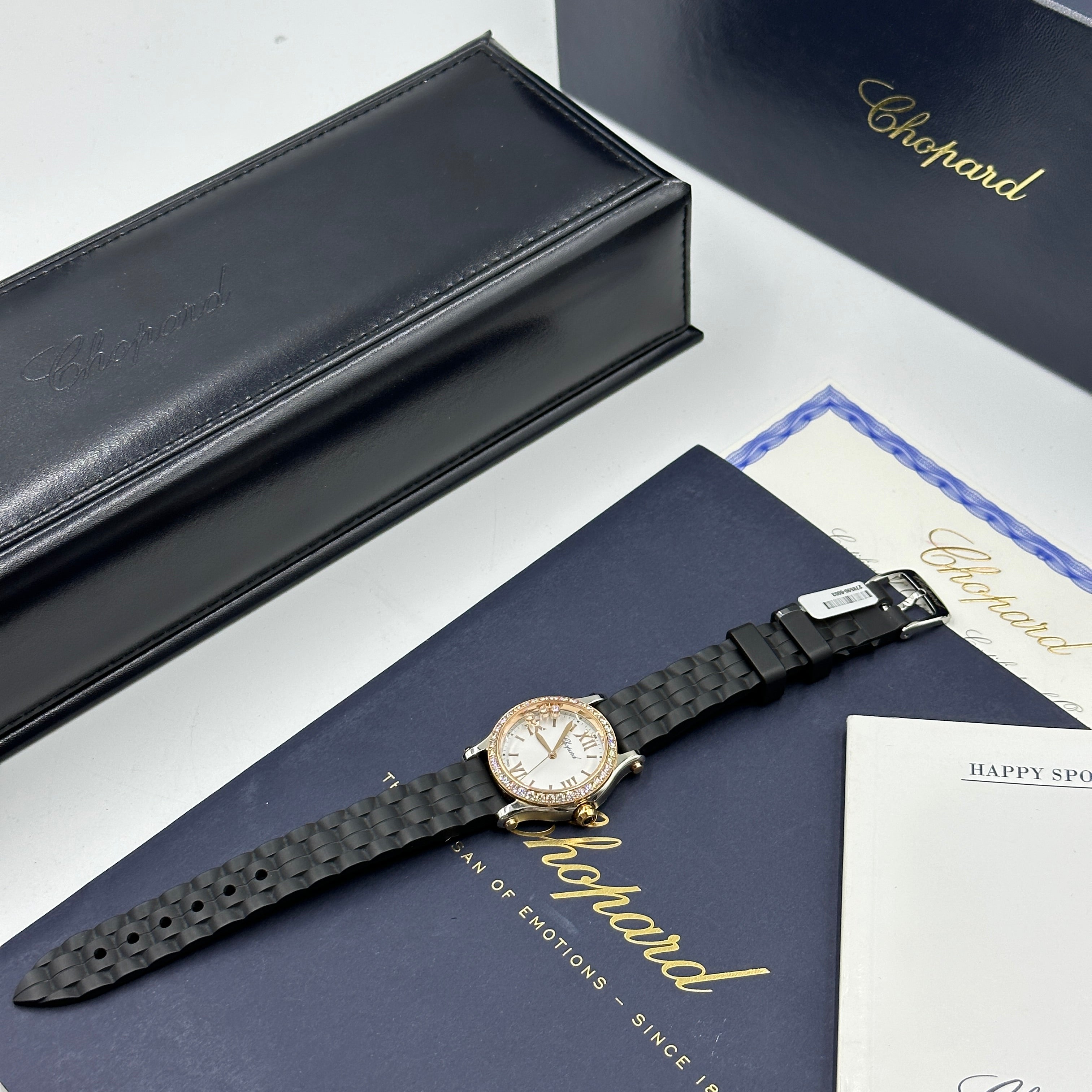 Chopard Happy Sport 30mm 278590-6003 White with Diamond Set (Rose Gold Bezel) 2025