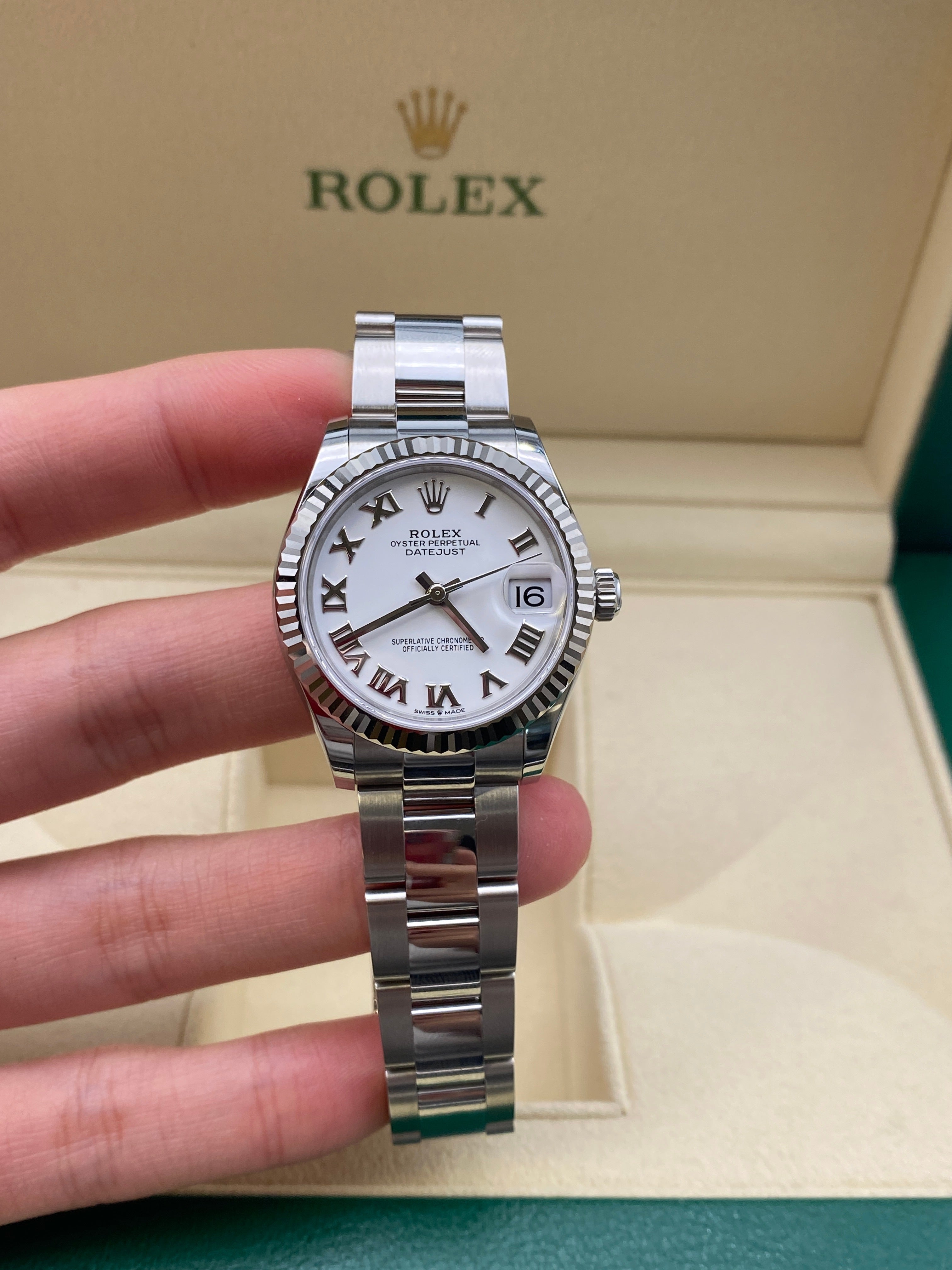 Rolex Datejust 31 278274 White Roman Oyster 2025