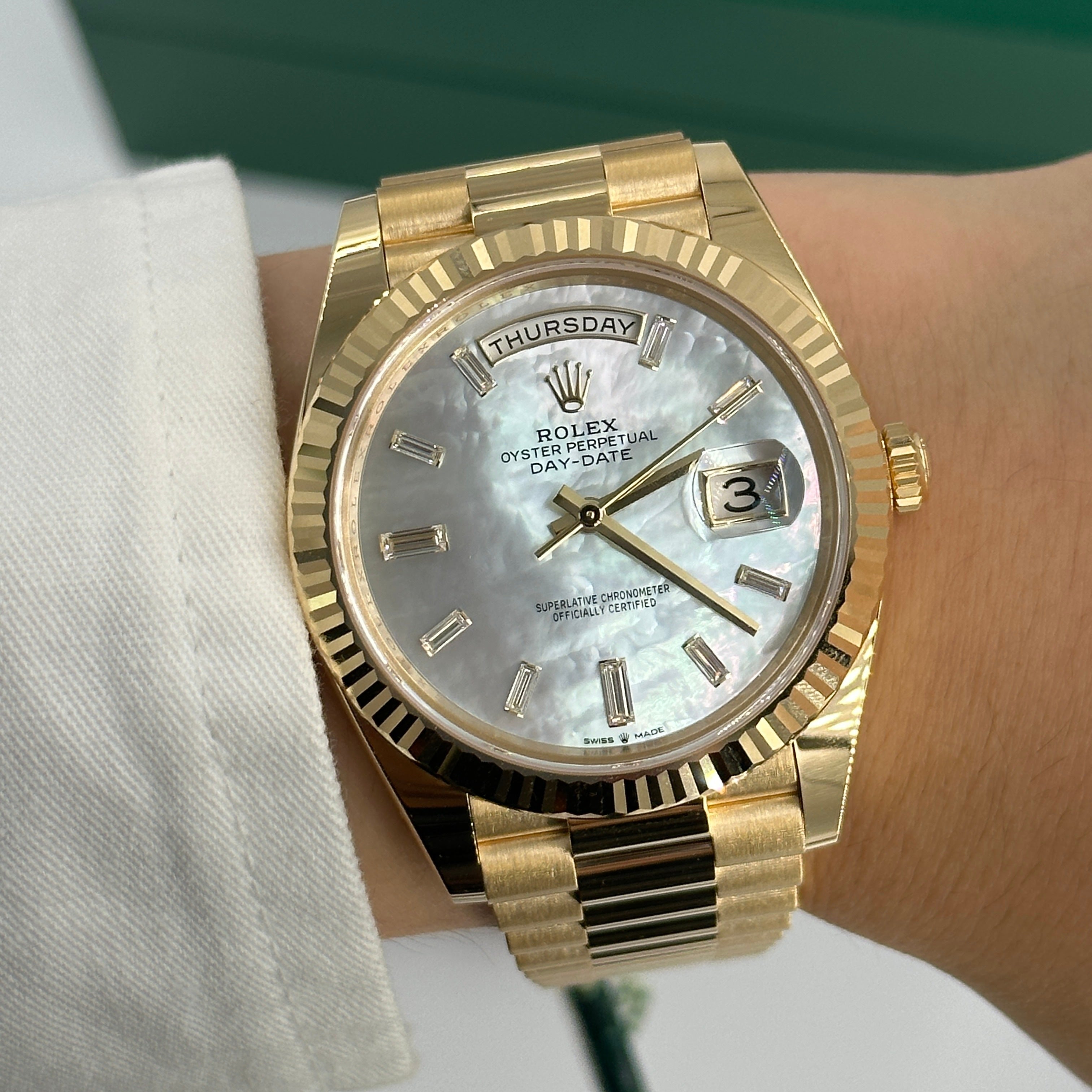 Rolex Day-Date 40 40mm 228238 Silver Index 2023