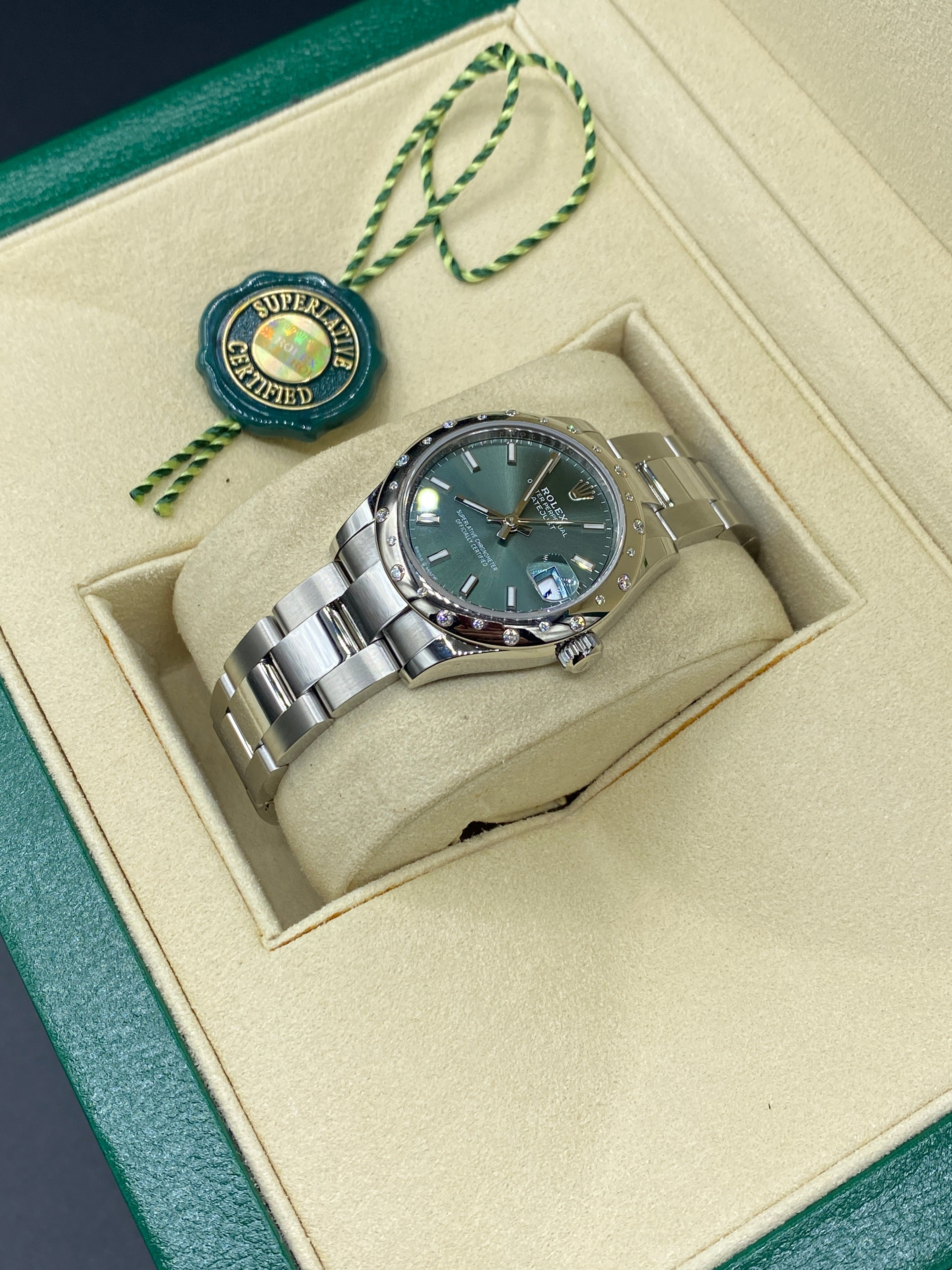 Rolex Datejust 31 278344RBR Green Index Oyster 2024