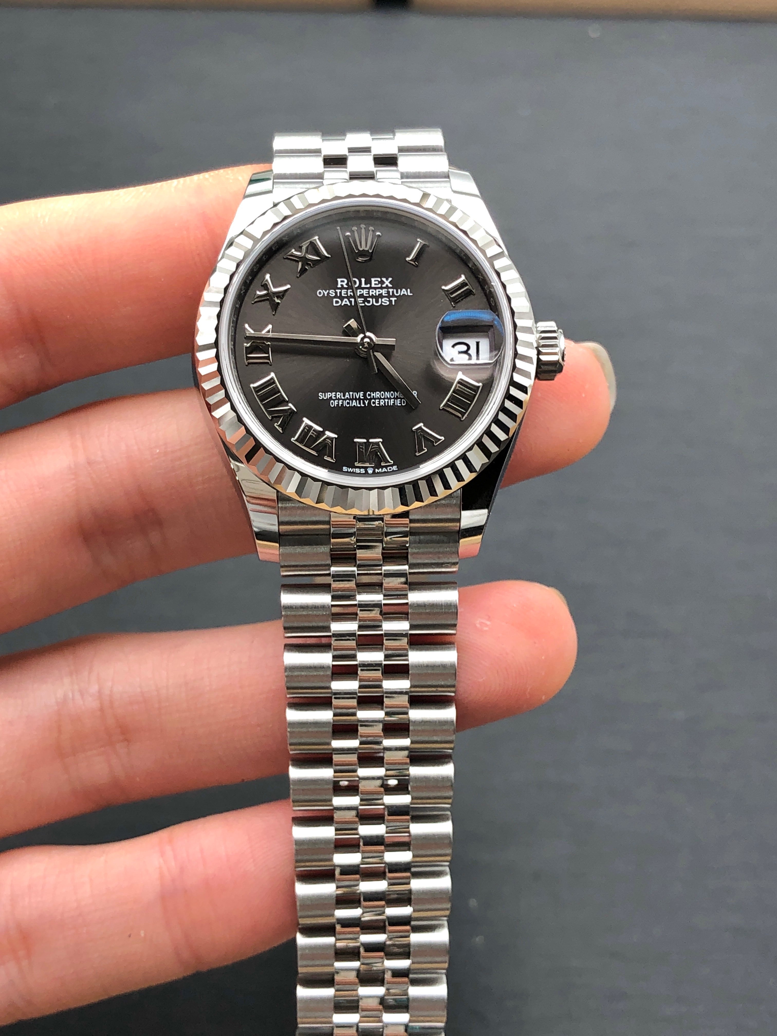 Rolex Datejust 31 278274 Dark Grey Roman Jubilee 2025