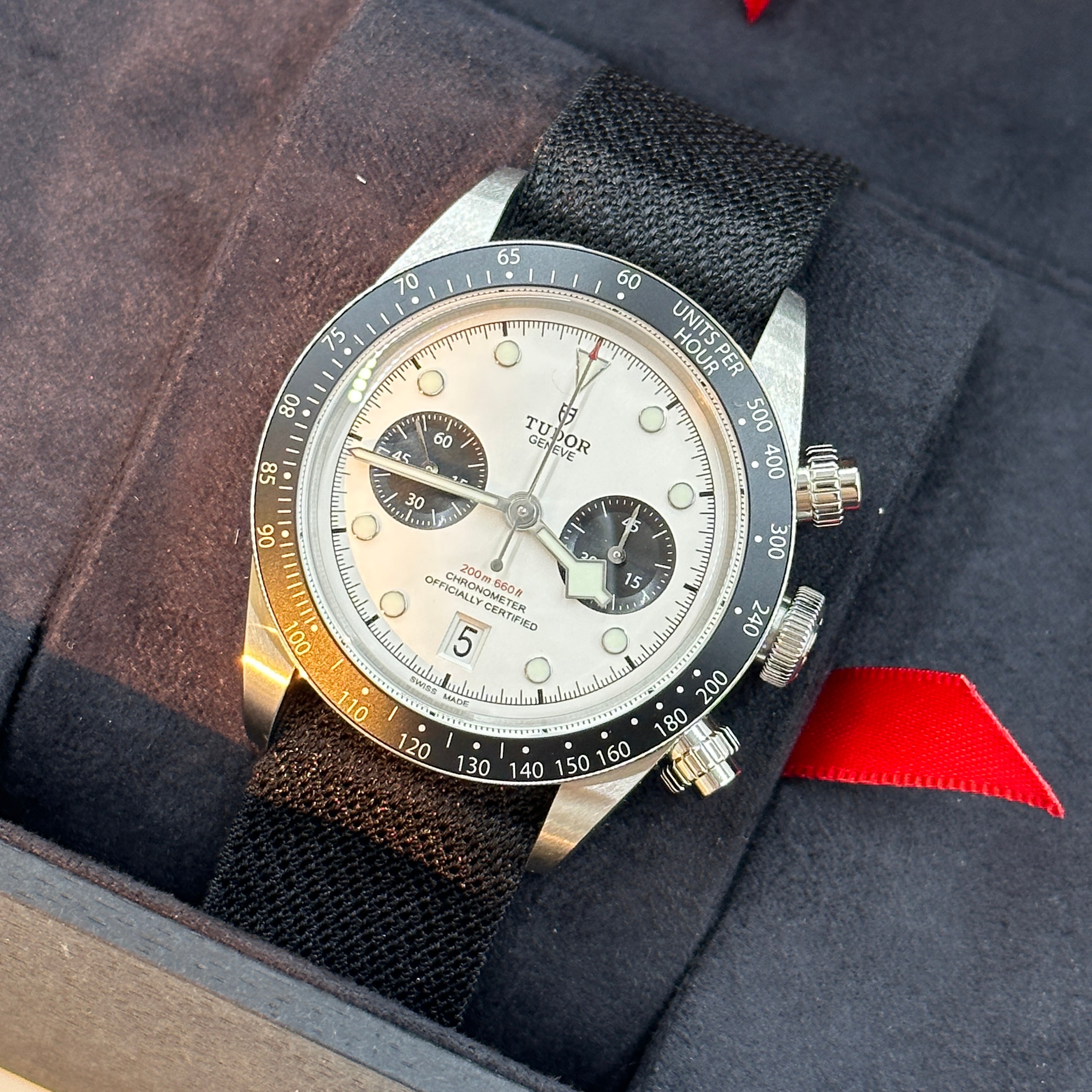 Tudor Black Bay Chrono 41mm 79360N-0008 White Woven 2024