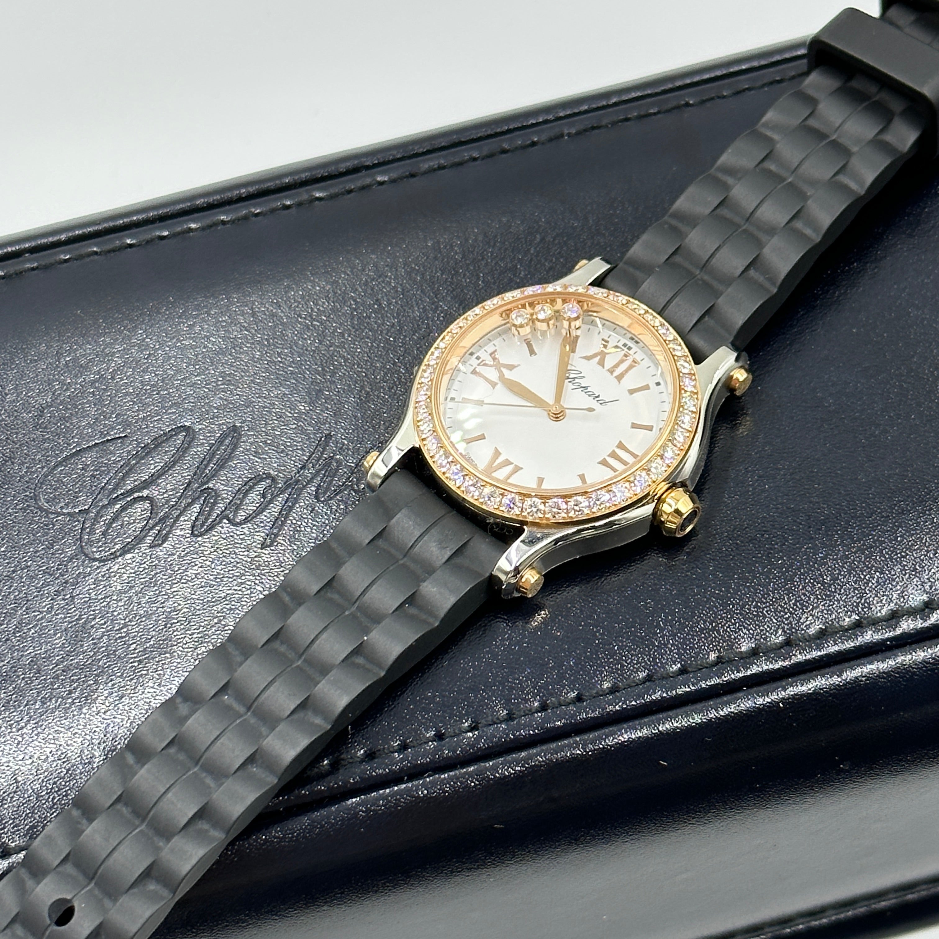 Chopard Happy Sport 30mm 278590-6003 White with Diamond Set (Rose Gold Bezel) 2025