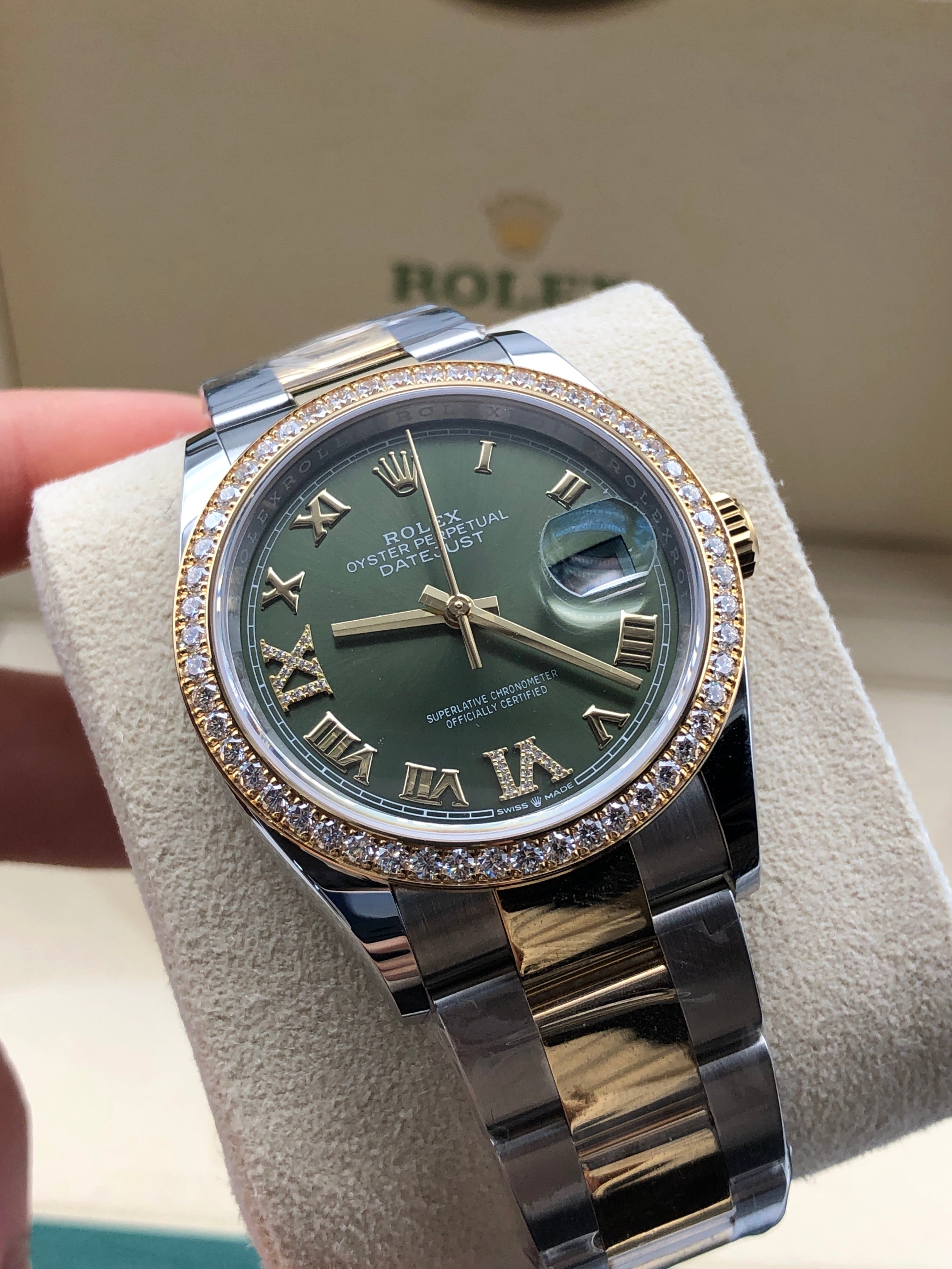 Rolex Datejust 36 126283RBR Green VIIX Oyster 2024
