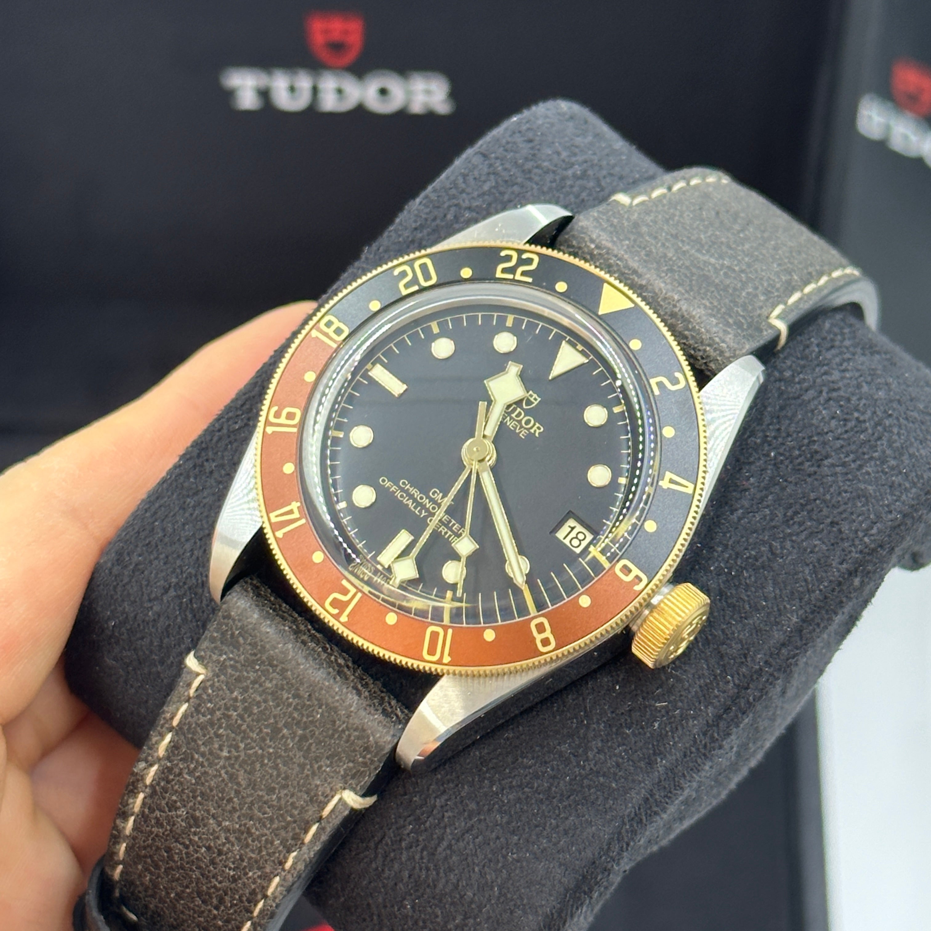 Tudor Black Bay GMT 41mm 79833Mn-0003 Leather Strap 2024