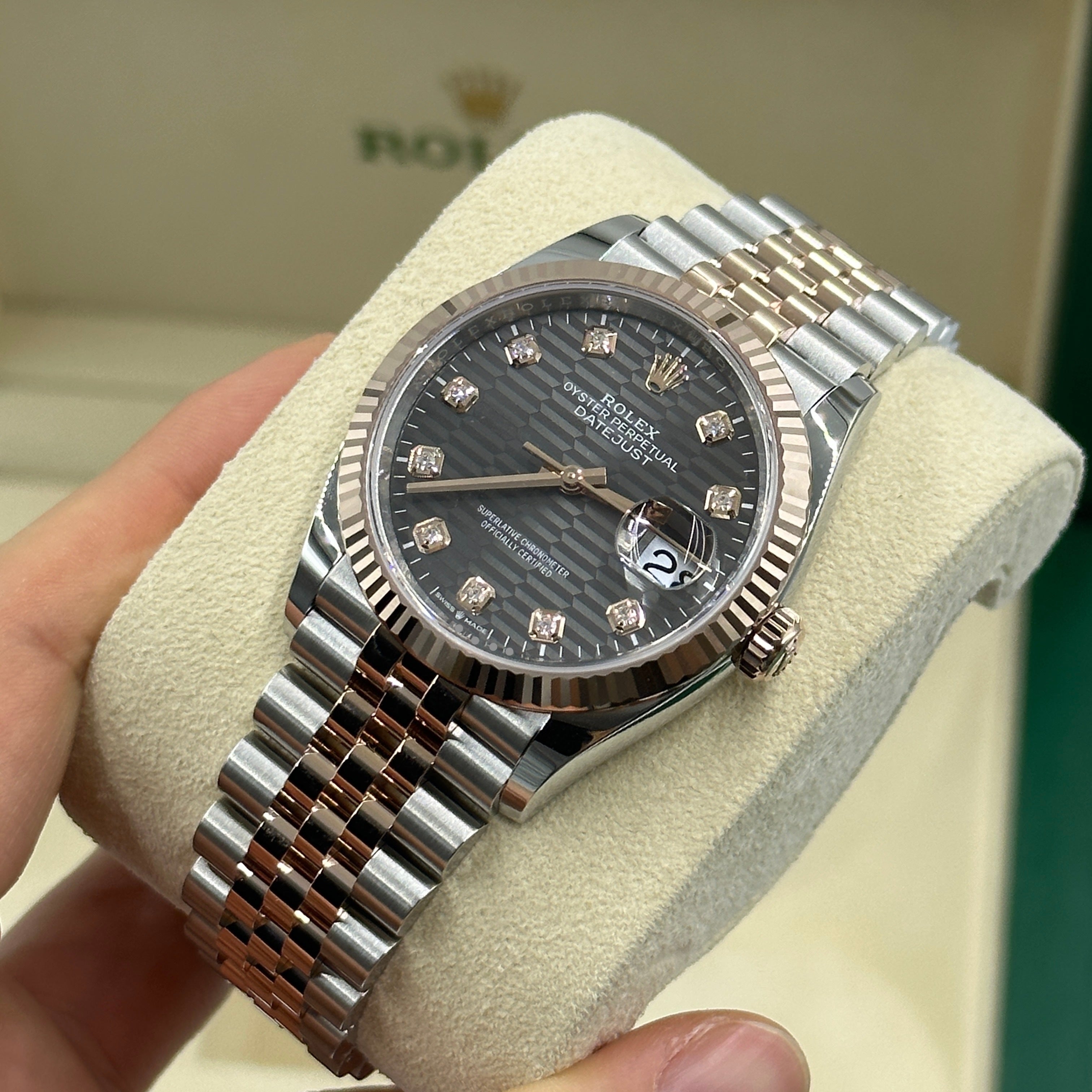 Rolex Datejust 36 126231G Grey Fluted Jubilee 2024
