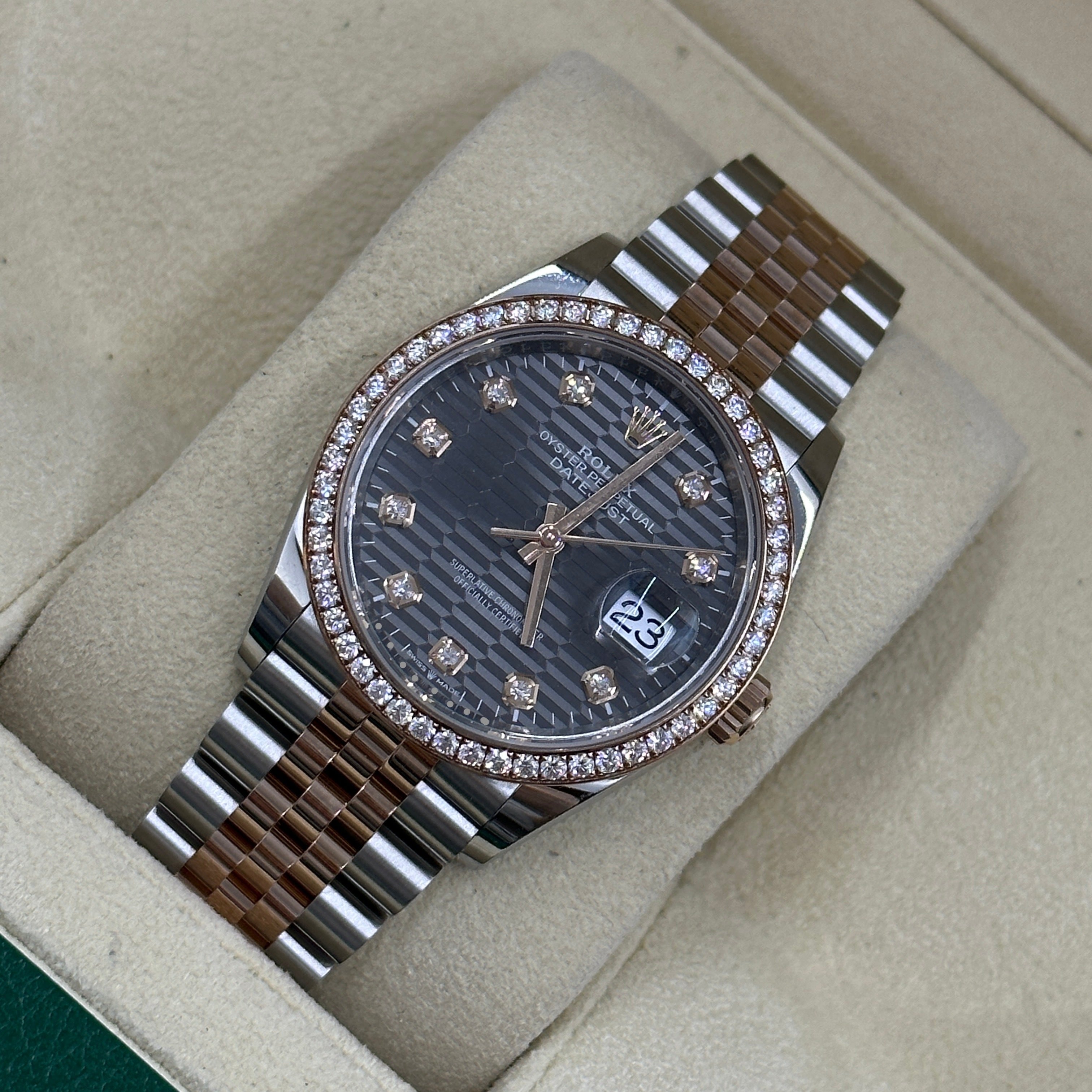 Rolex Datejust 36 126281RBR G Grey Fluted Jubilee 2024