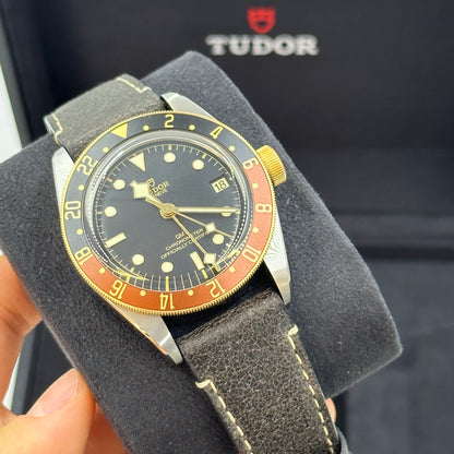 Tudor Black Bay GMT 41mm 79833Mn-0003 Leather Strap 2024