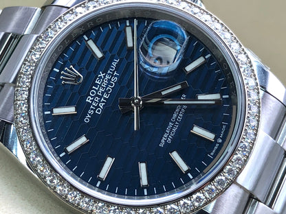 Rolex Datejust 36 126284RBR Fluted Blue Oyster 2021