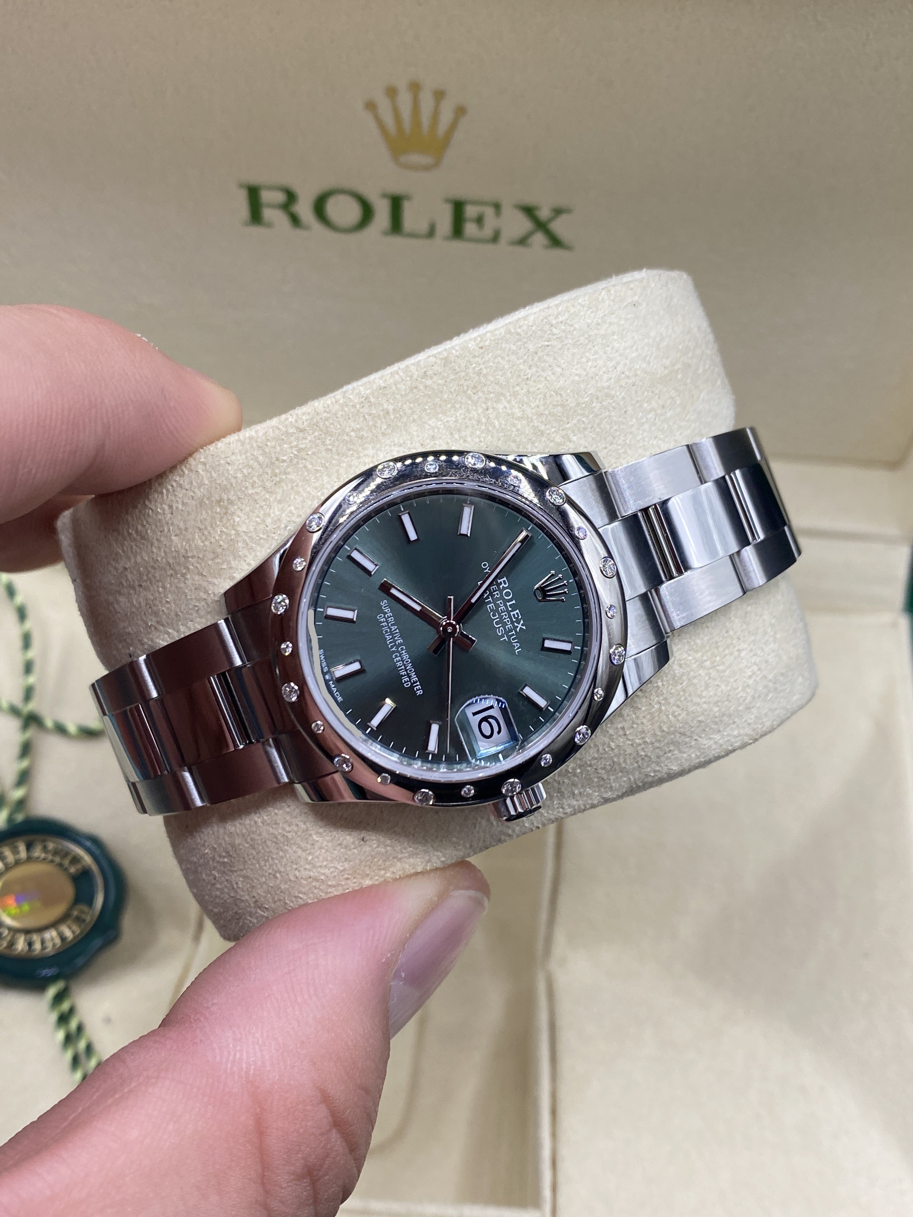 Rolex Datejust 31 278344RBR Green Index Oyster 2024