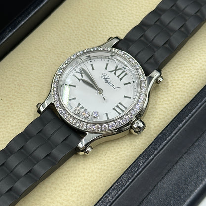 Chopard Happy Sport 30mm 278590-3003 White with Diamond Set (Stainless Steel Bezel) 2025