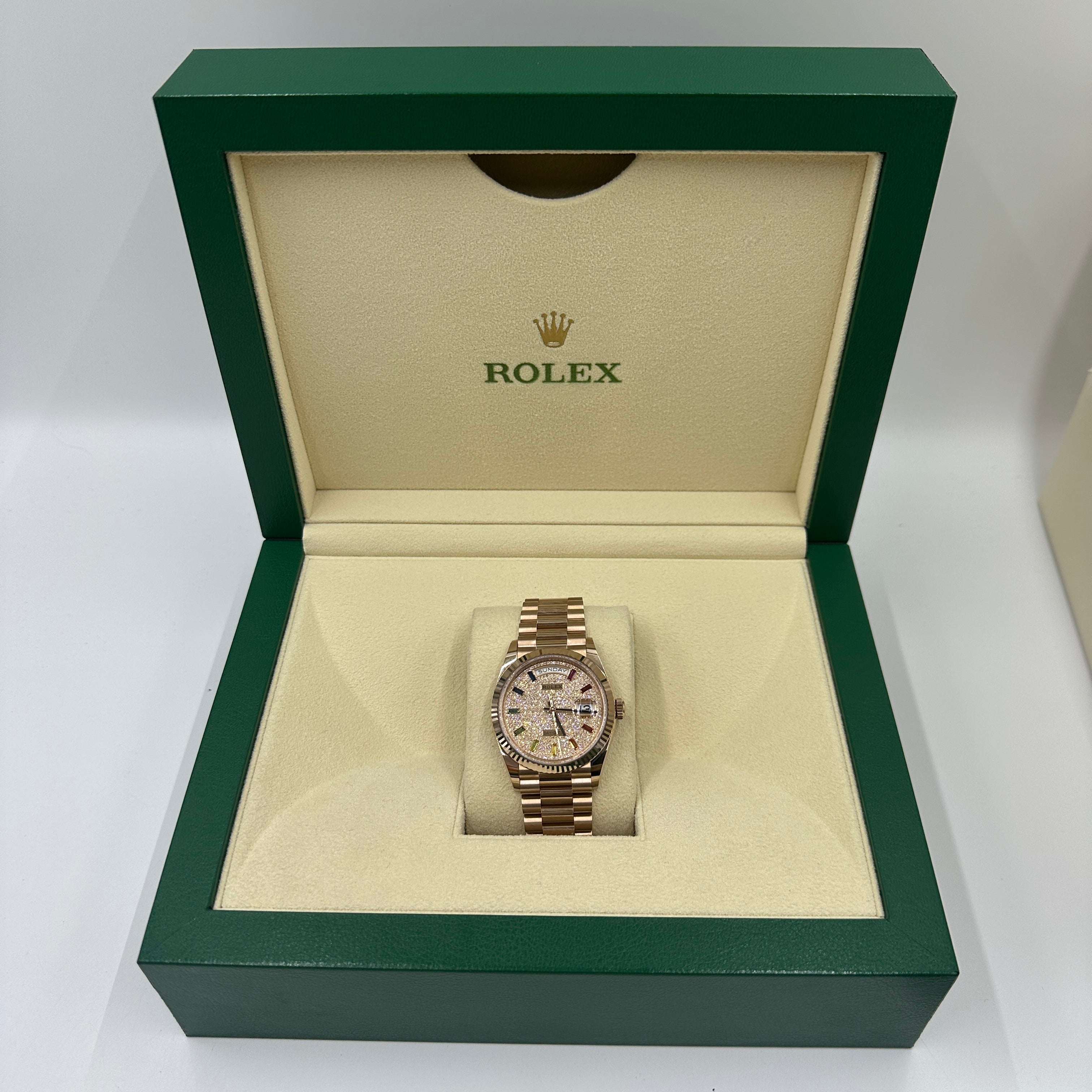 Rolex Day-Date 36 36mm 128235A Pave 2025